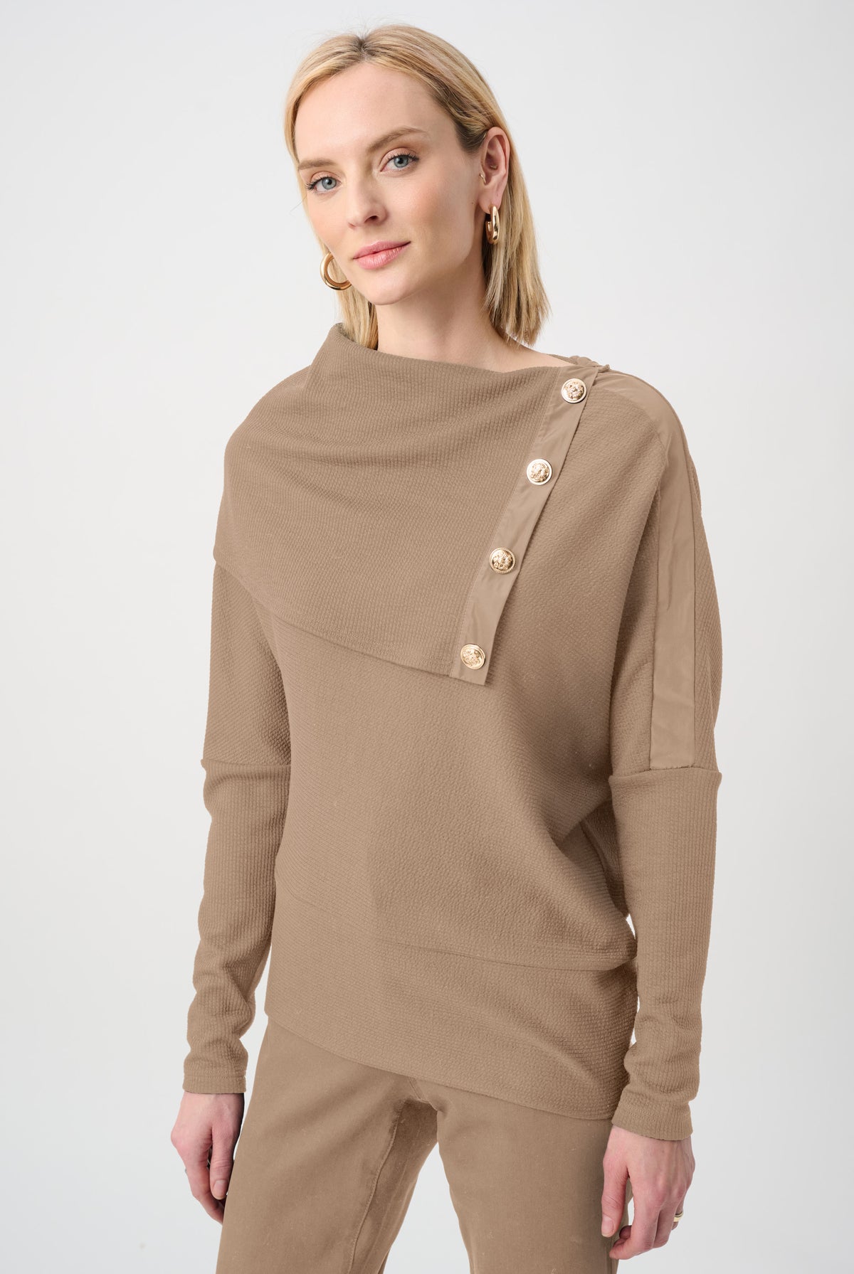 Joseph Ribkoff Jacquard Sweater Boxy Top-263112, view 6