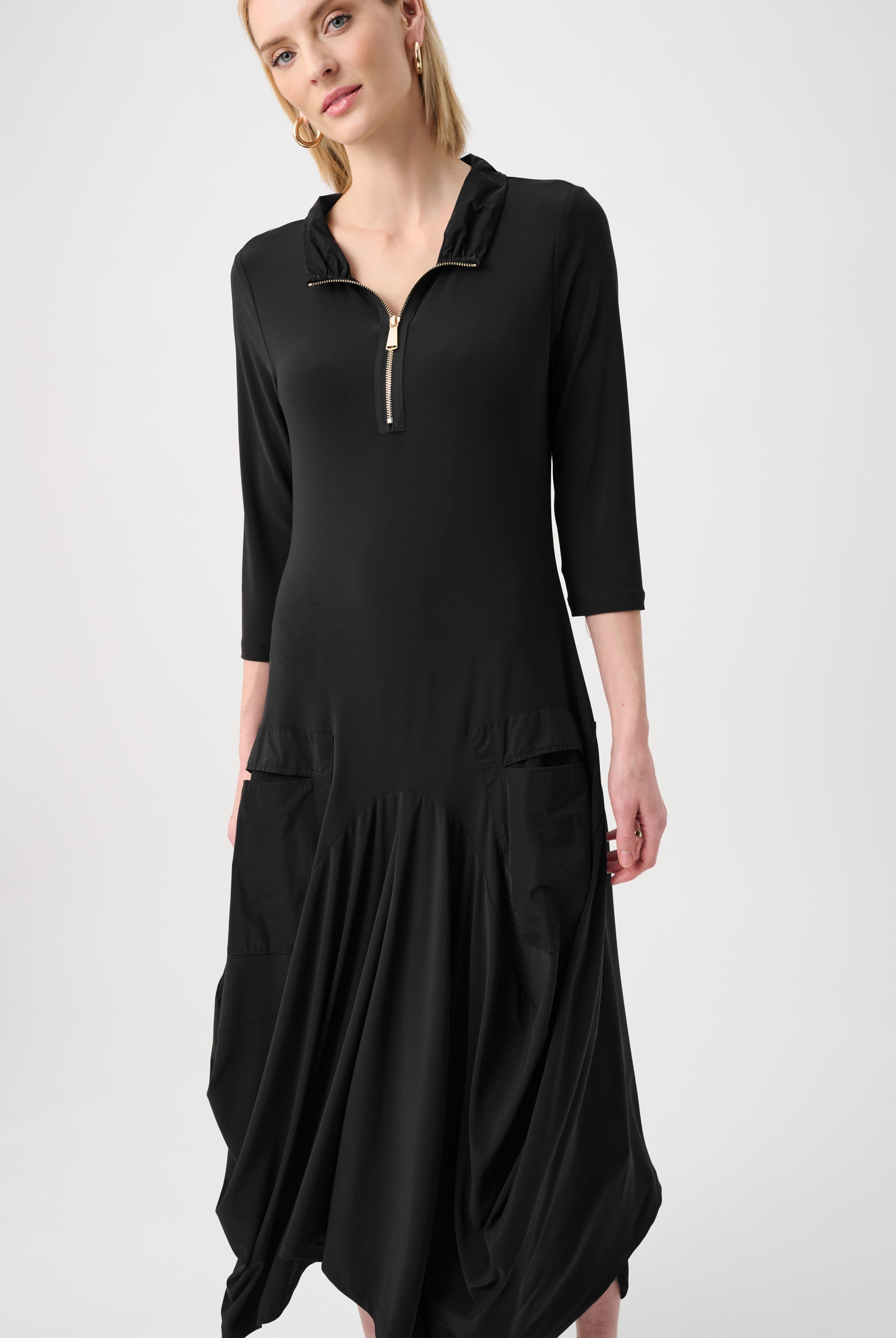 Silky Knit And Memory Cocoon Dress