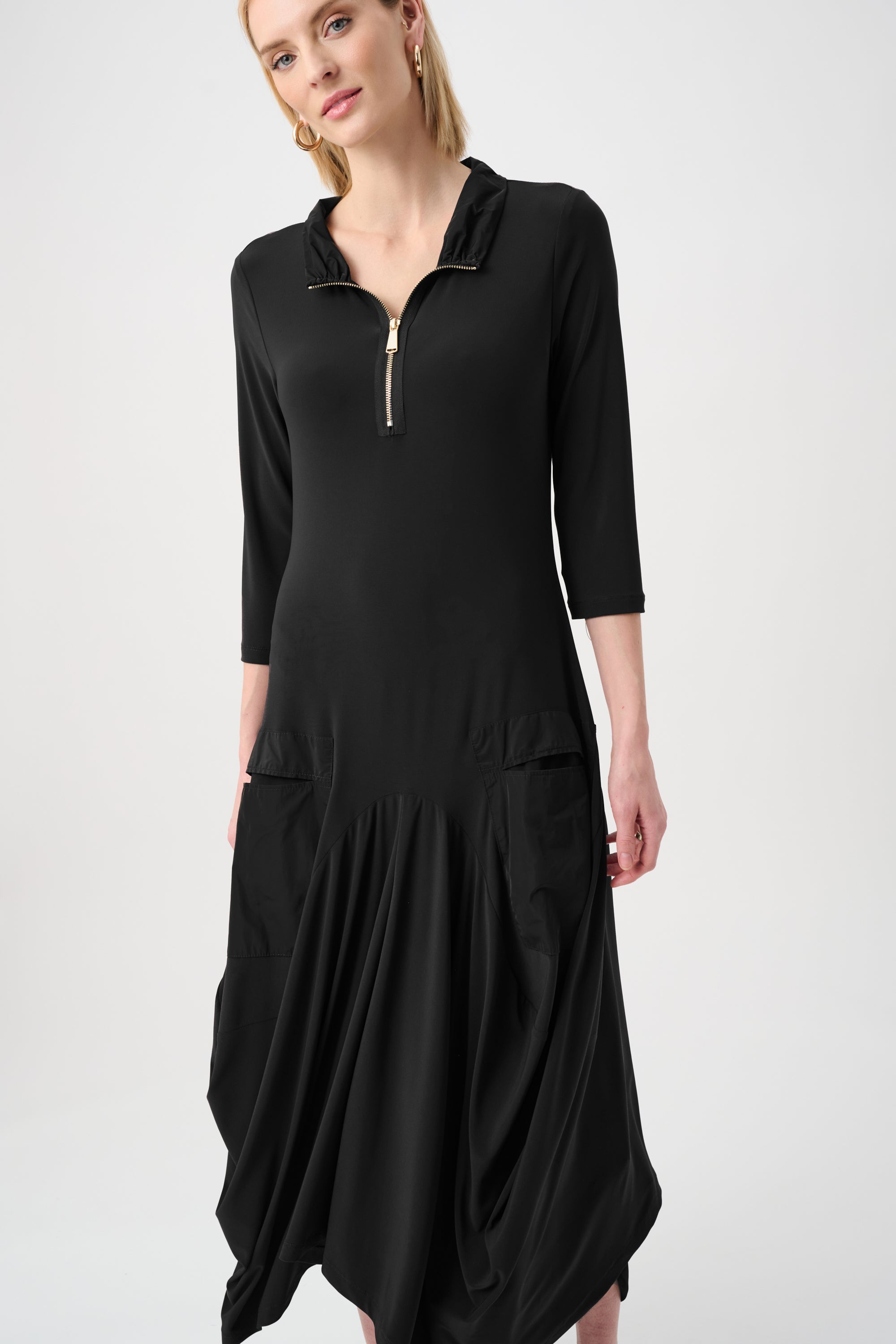 Silky Knit And Memory Cocoon Dress