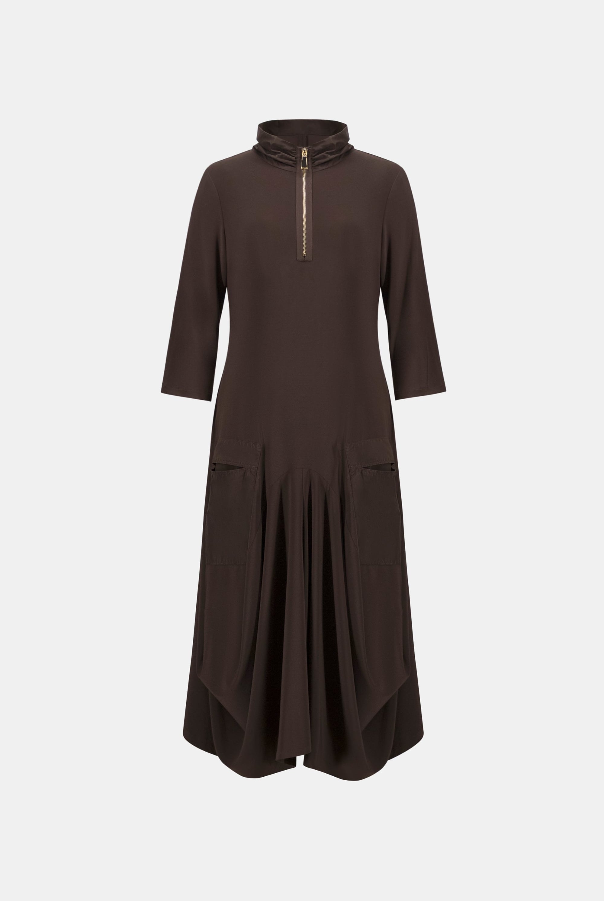 Silky Knit And Memory Cocoon Dress