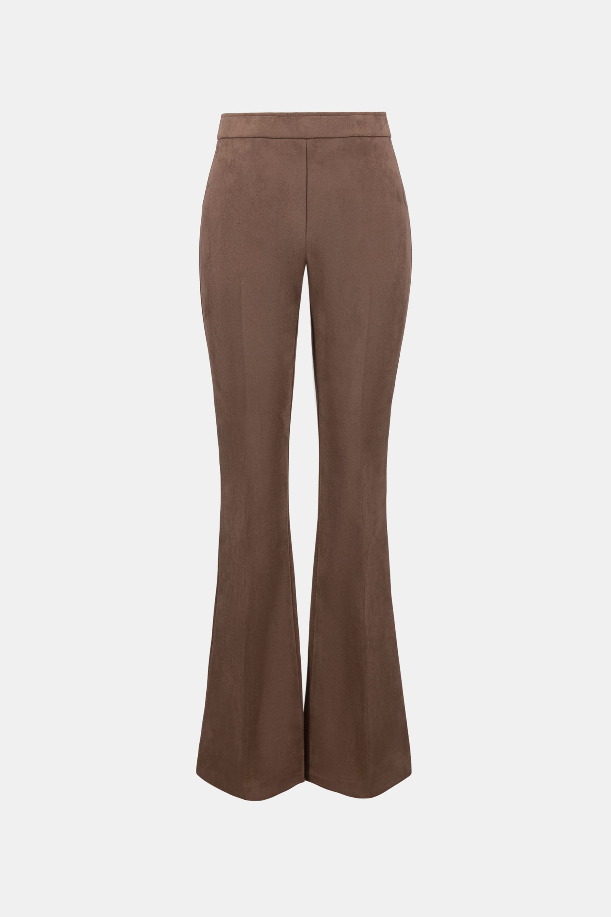 Scuba Suede Flared Pull-On Pants
