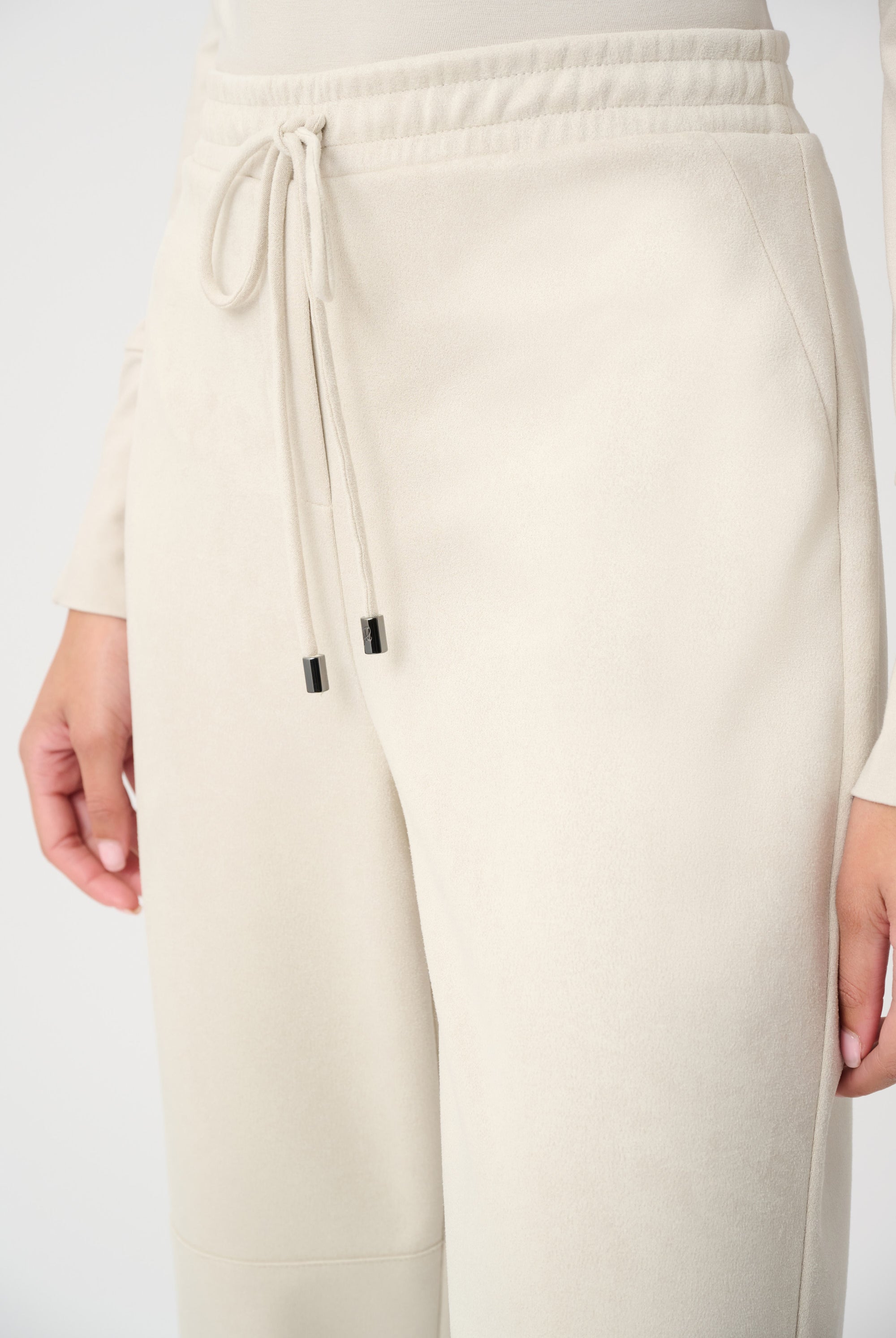 Scuba Suede Wide Leg Pull-On Pants