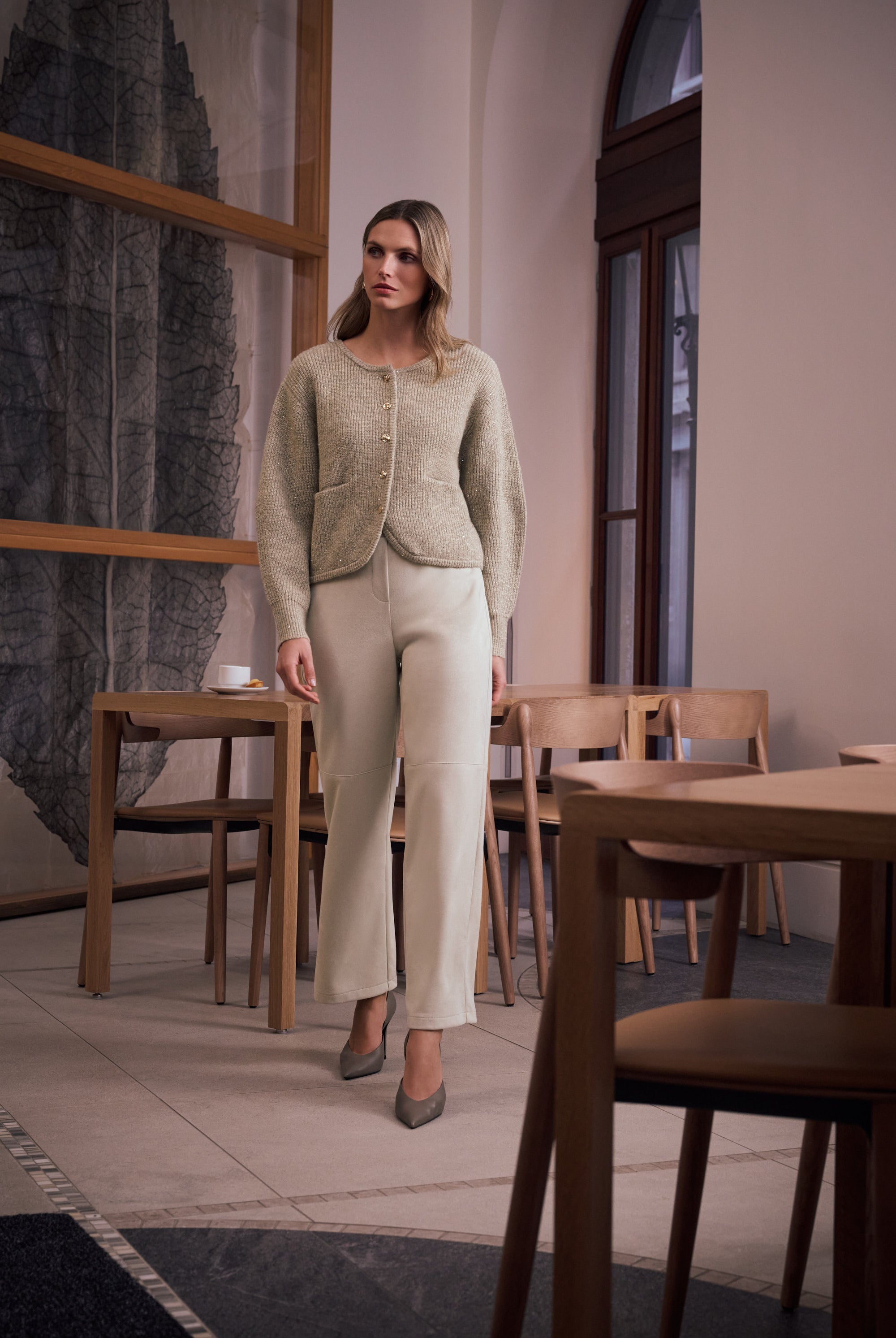 Scuba Suede Wide Leg Pull-On Pants
