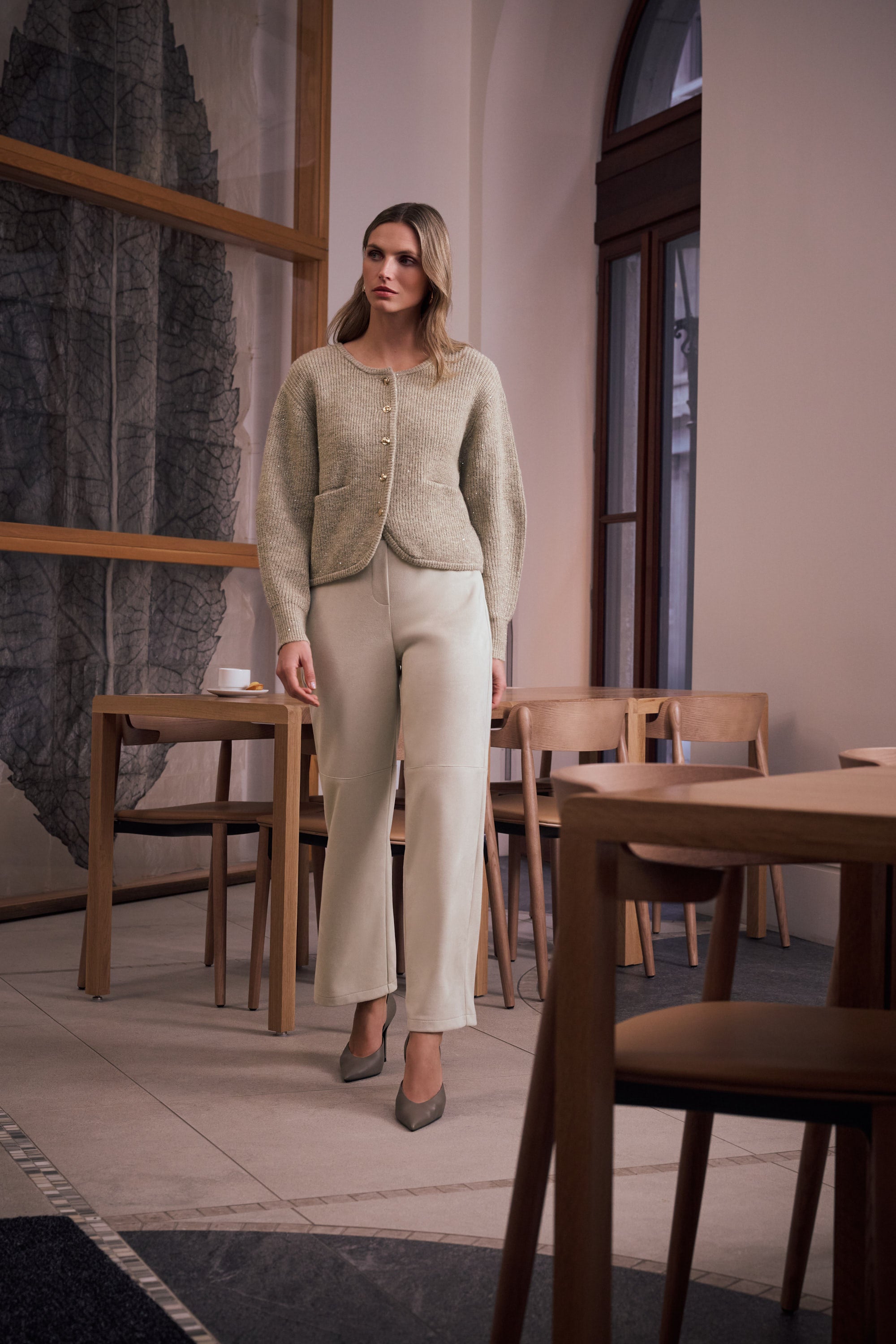 Scuba Suede Wide Leg Pull-On Pants