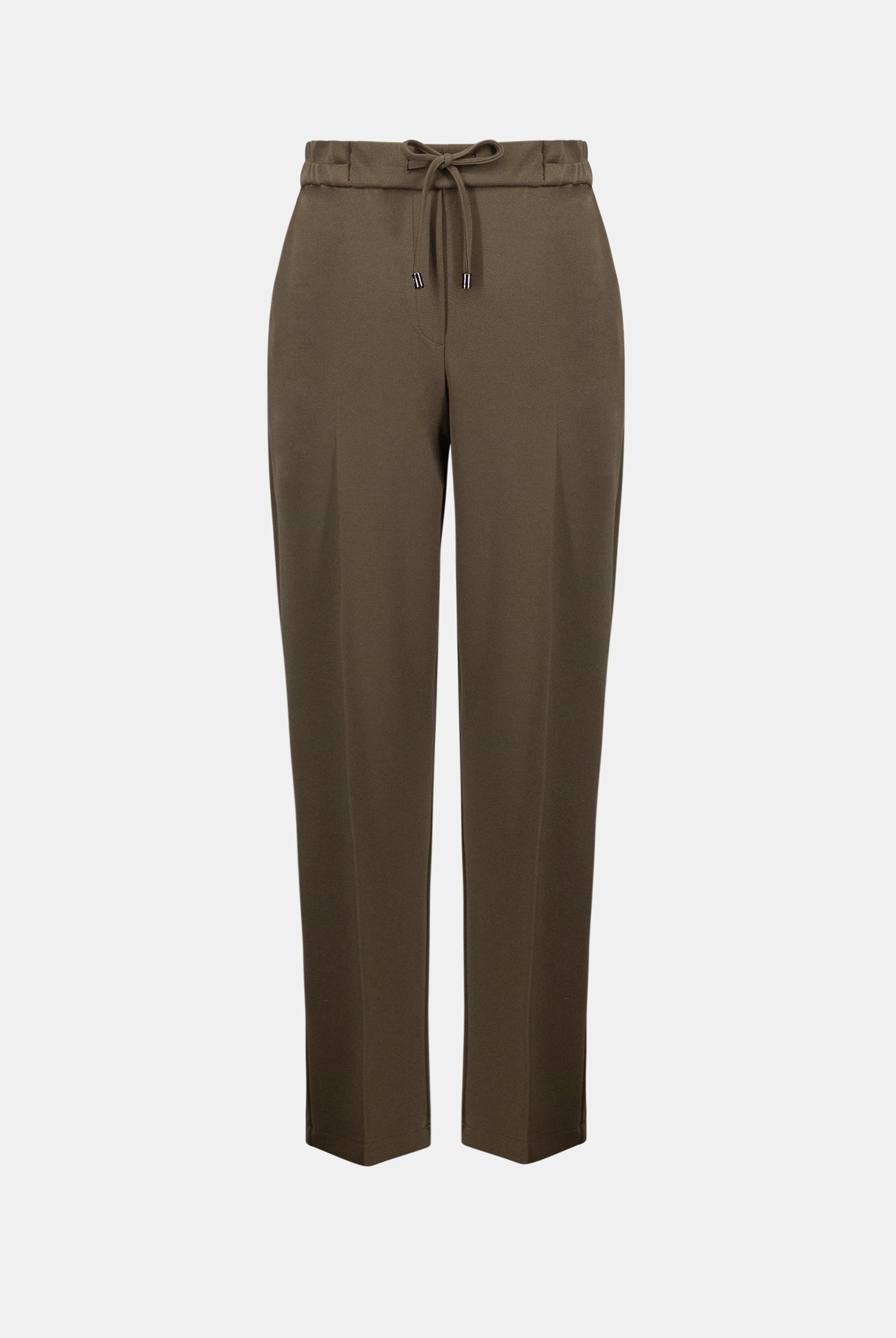 Scuba Crepe Straight Pull-On Pants