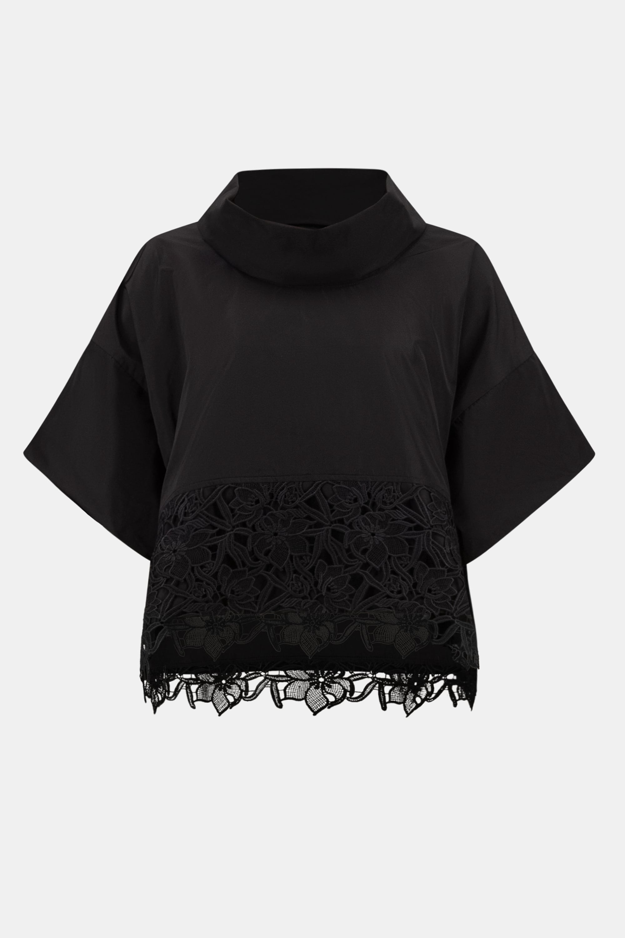Memory Boxy Top With Lace Hem