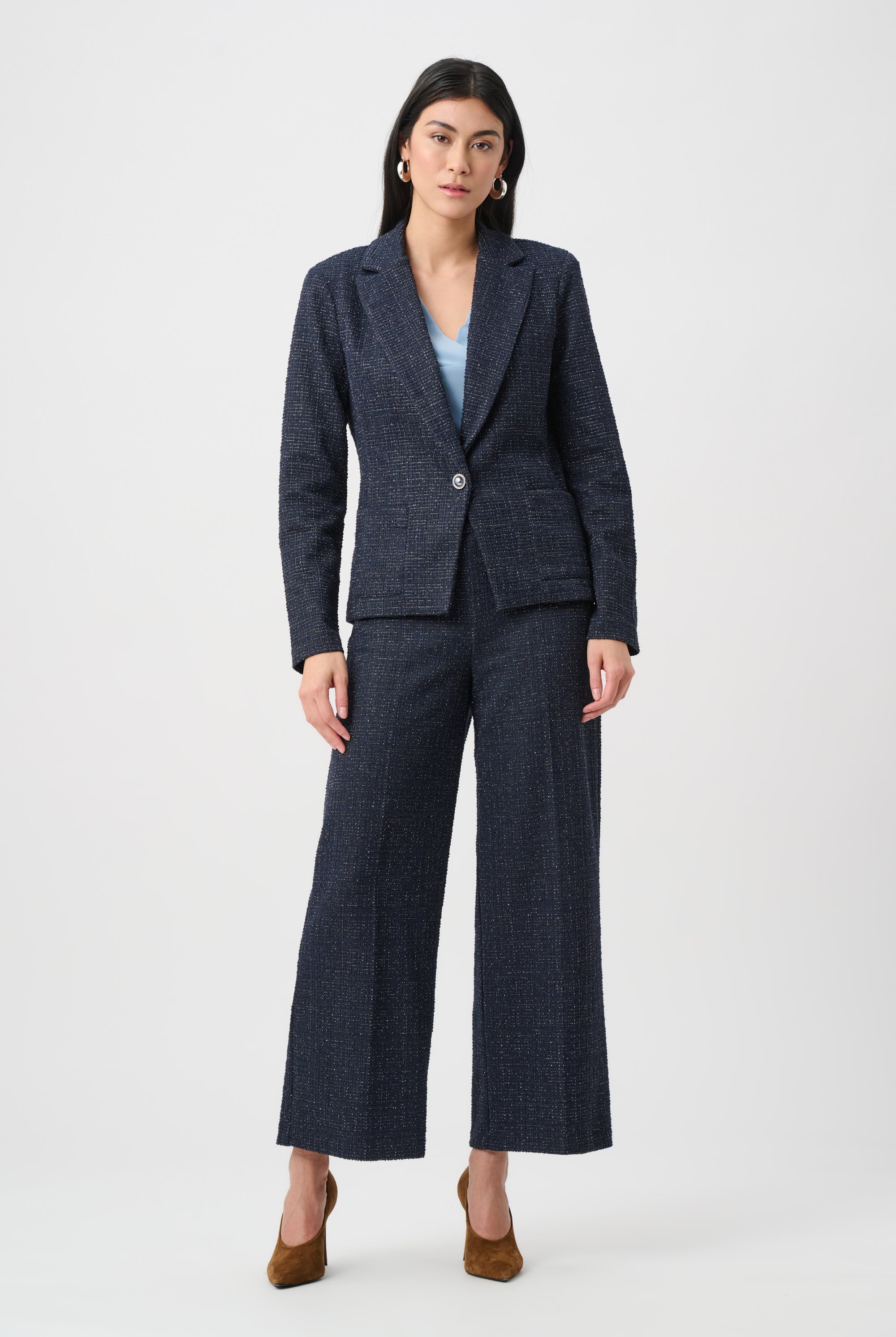 Lurex Boucle Fitted Blazer