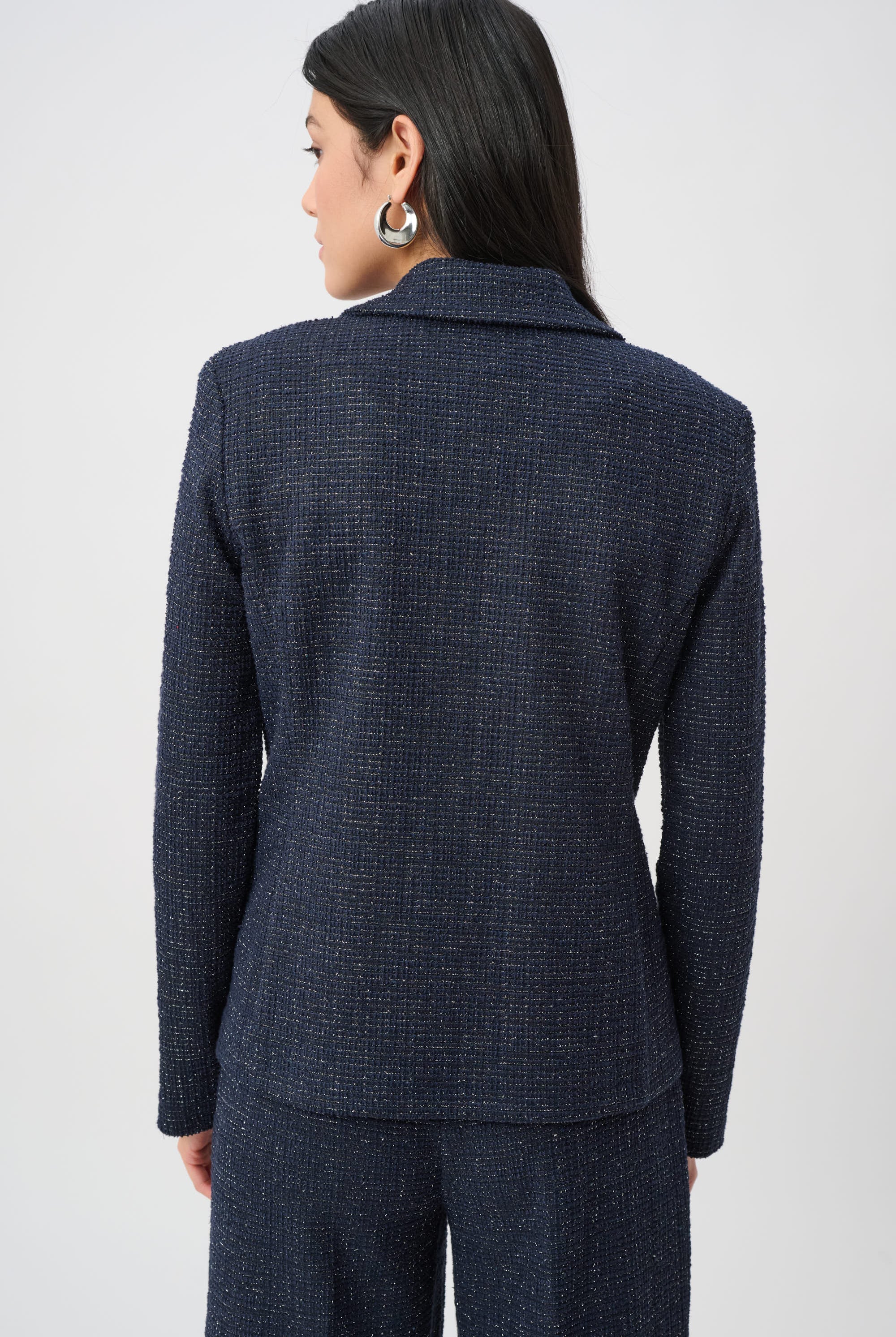 Lurex Boucle Fitted Blazer