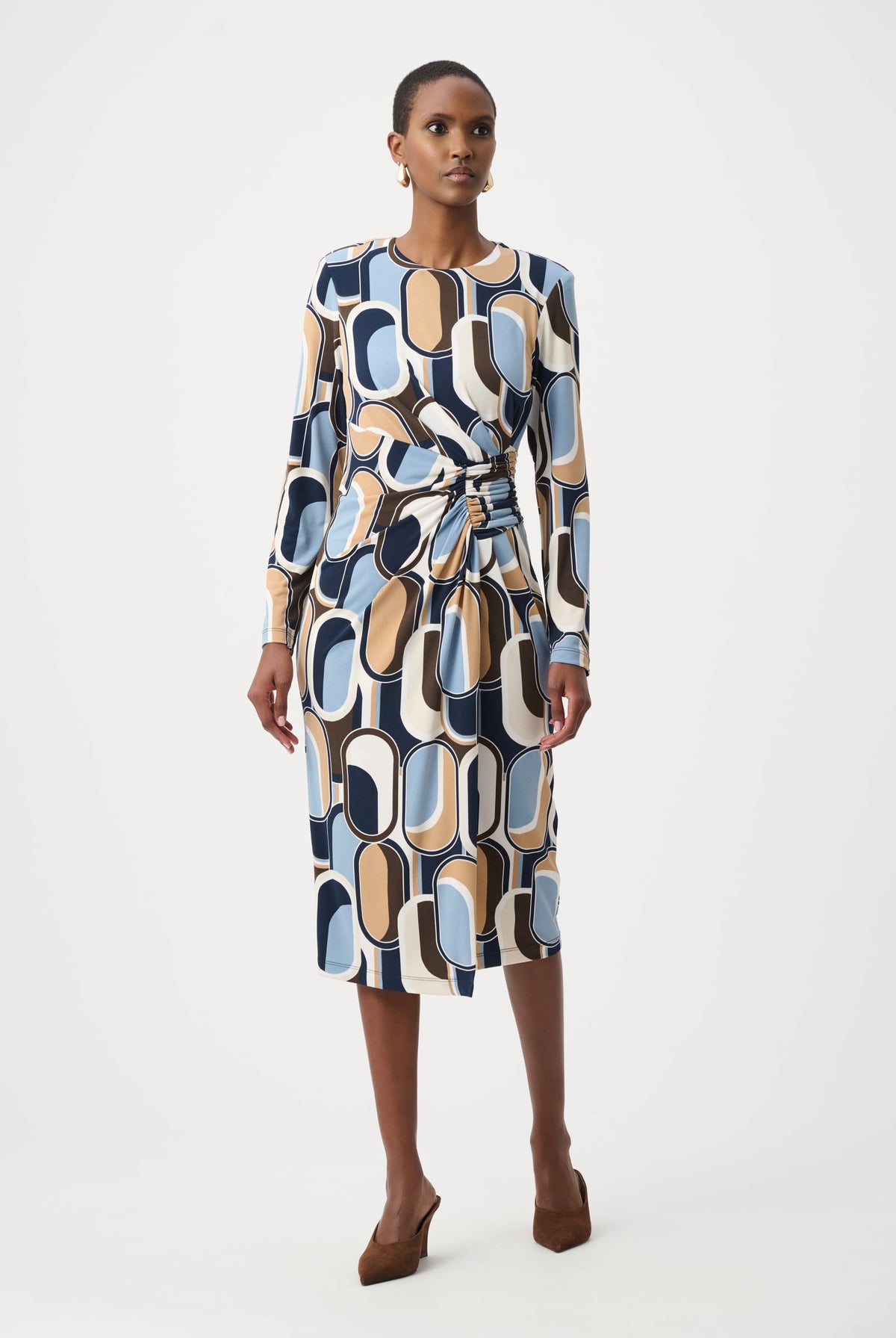 Joseph Ribkoff Silky Knit Printed Wrap Dress-263218