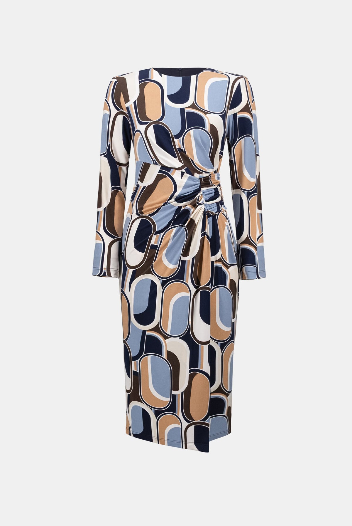 Joseph Ribkoff Silky Knit Printed Wrap Dress-263218, view 5
