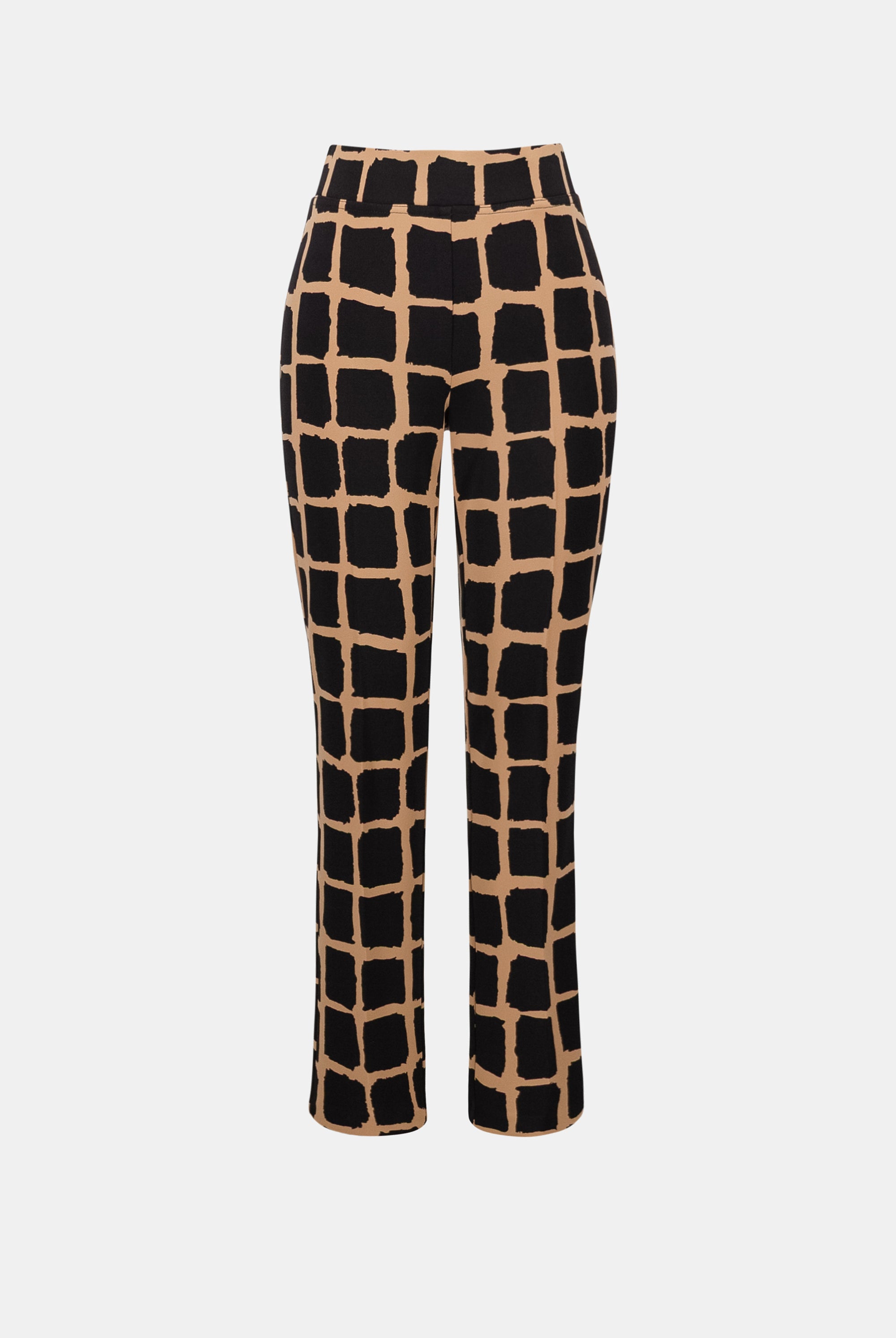 Silky Knit Abstract Print Pull-On Pants