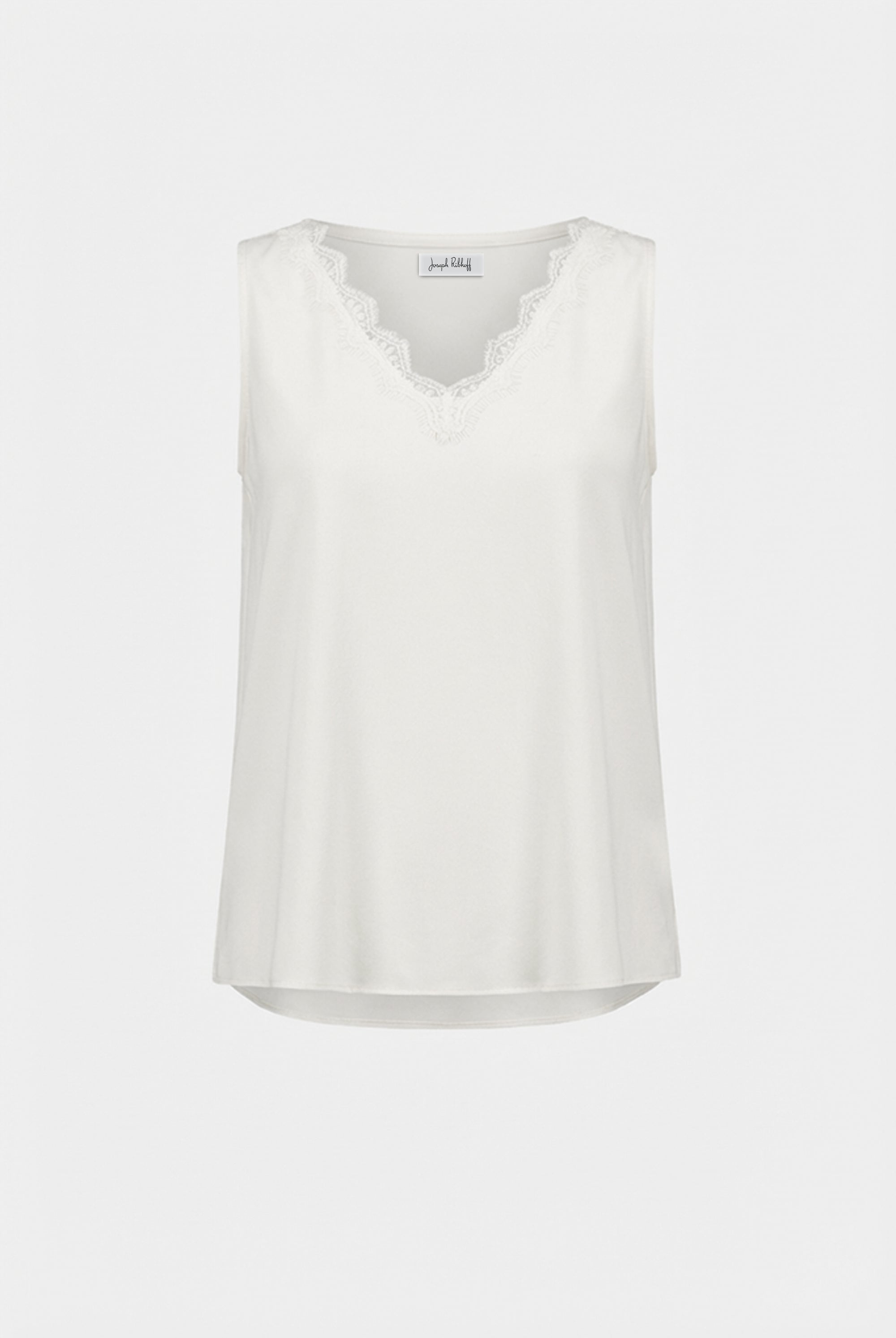 Recycled Satin Sleeveless V-Neck Top
