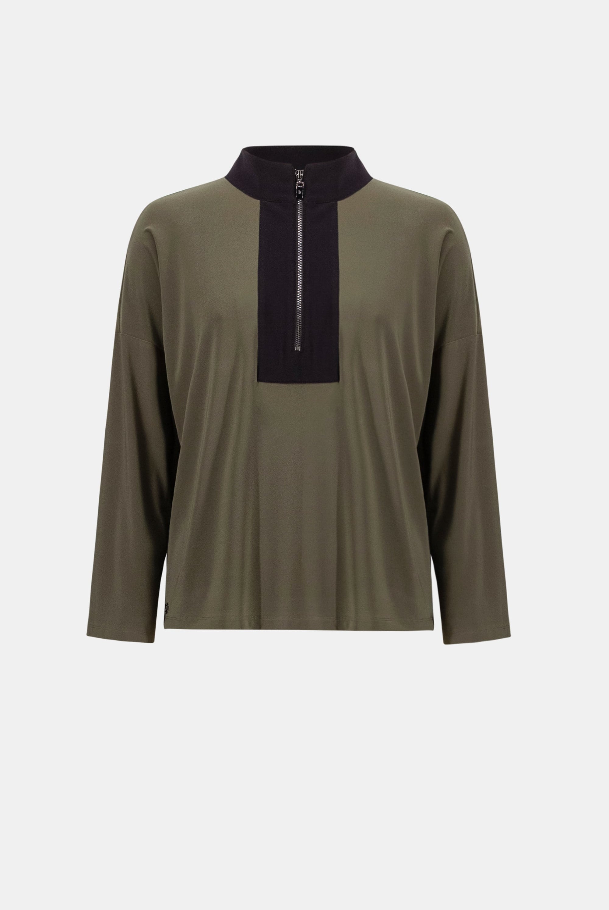 Silky Knit Color Block Straight Top