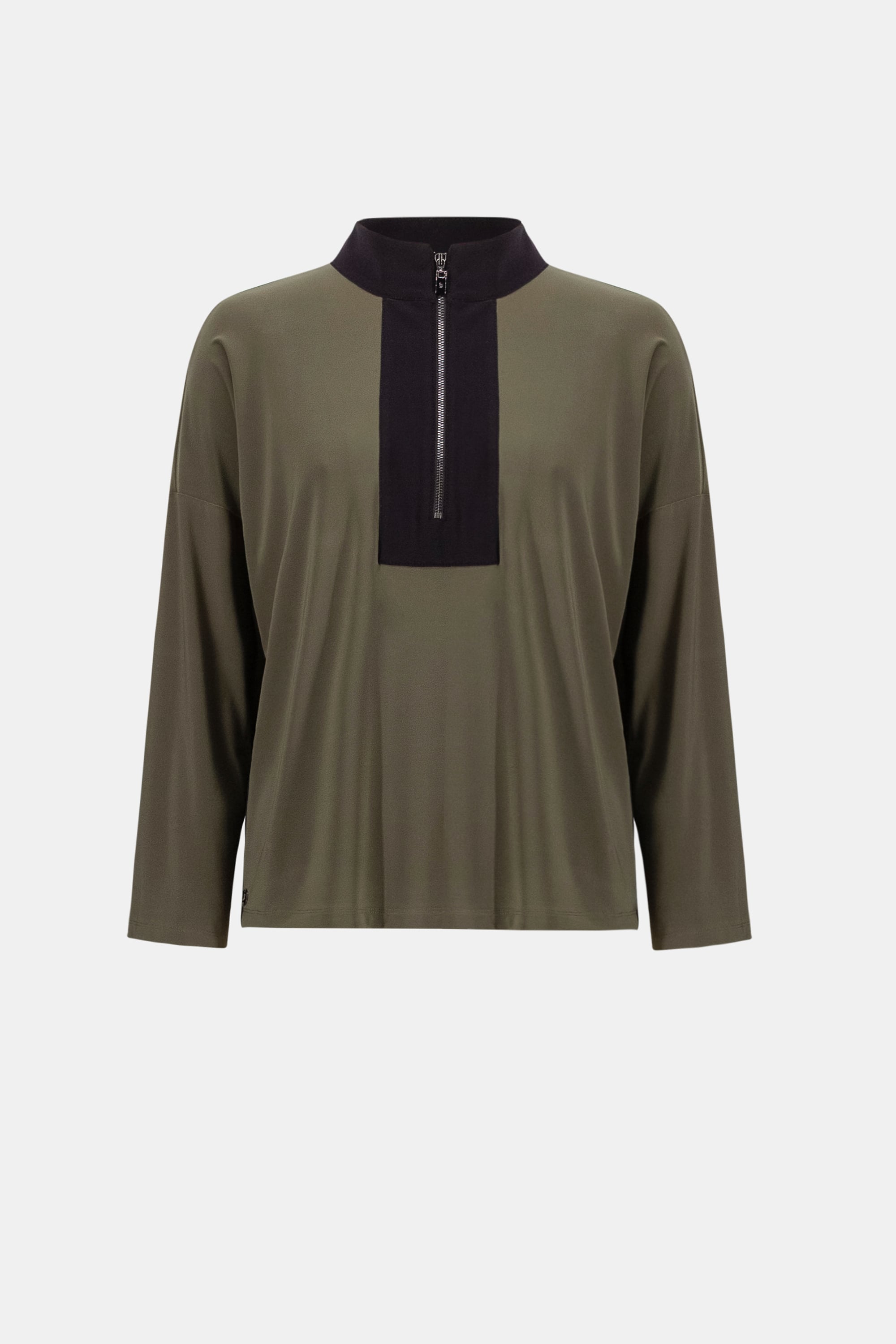 Silky Knit Color Block Straight Top