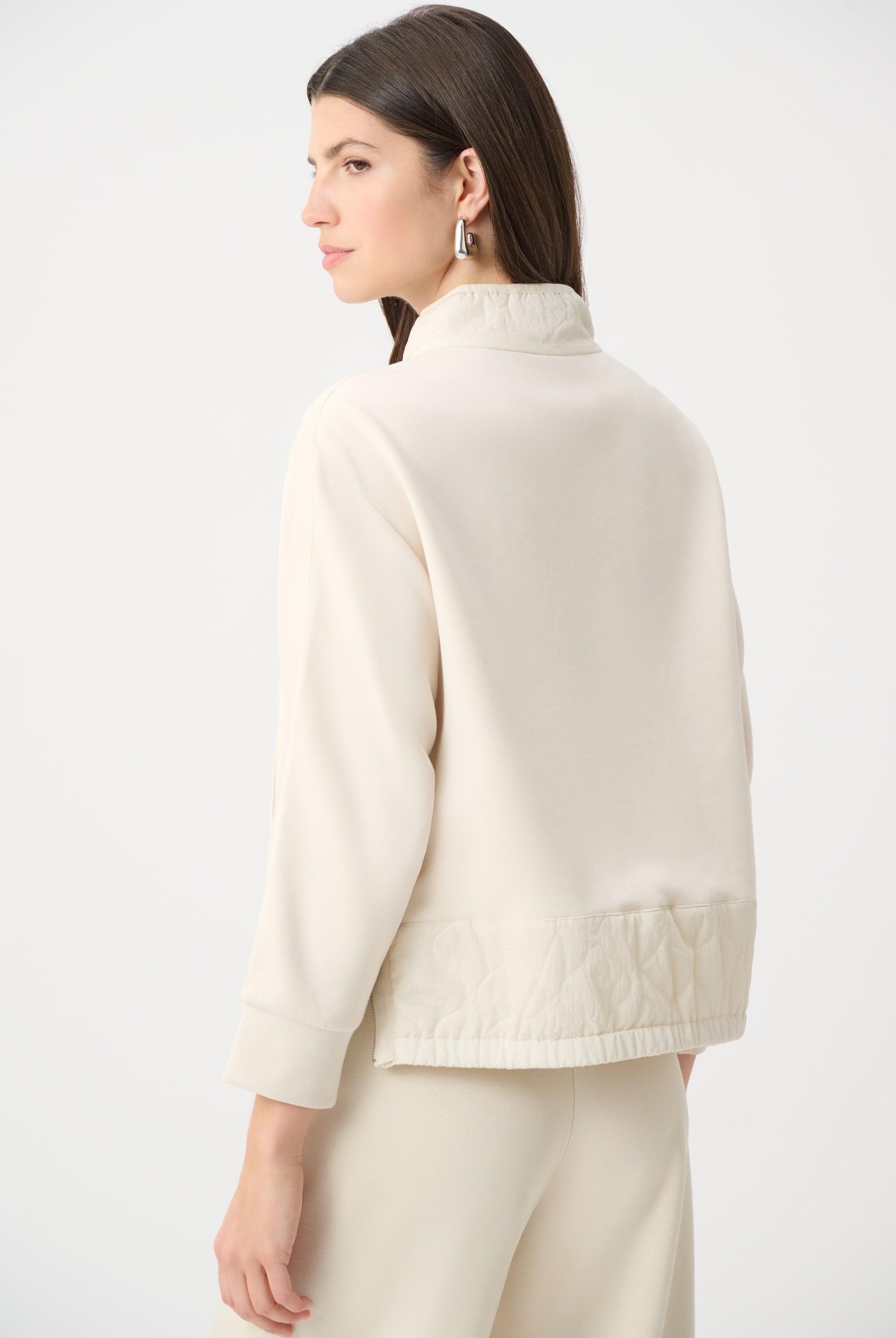 Scuba Jersey Funnel-Neck Jacket