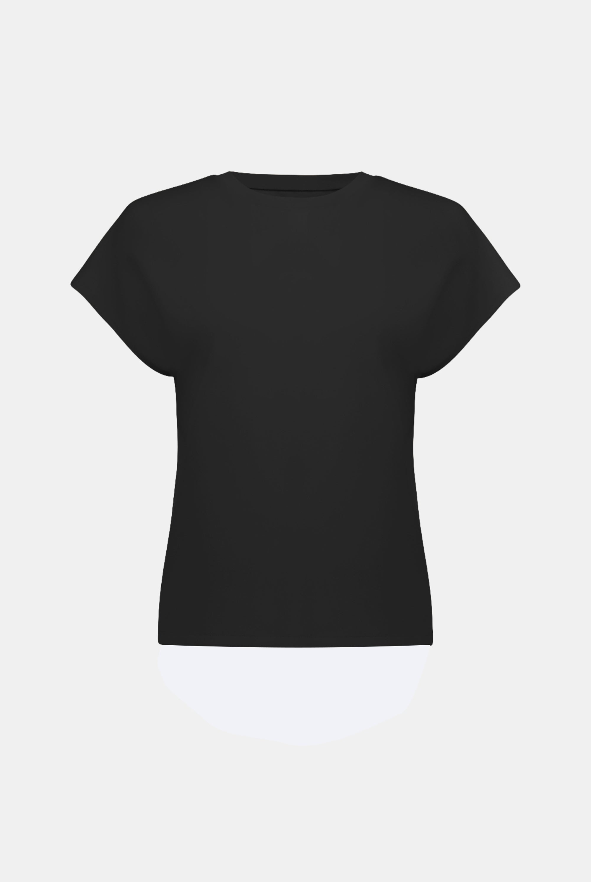Scuba Jersey Crewneck Boxy Top