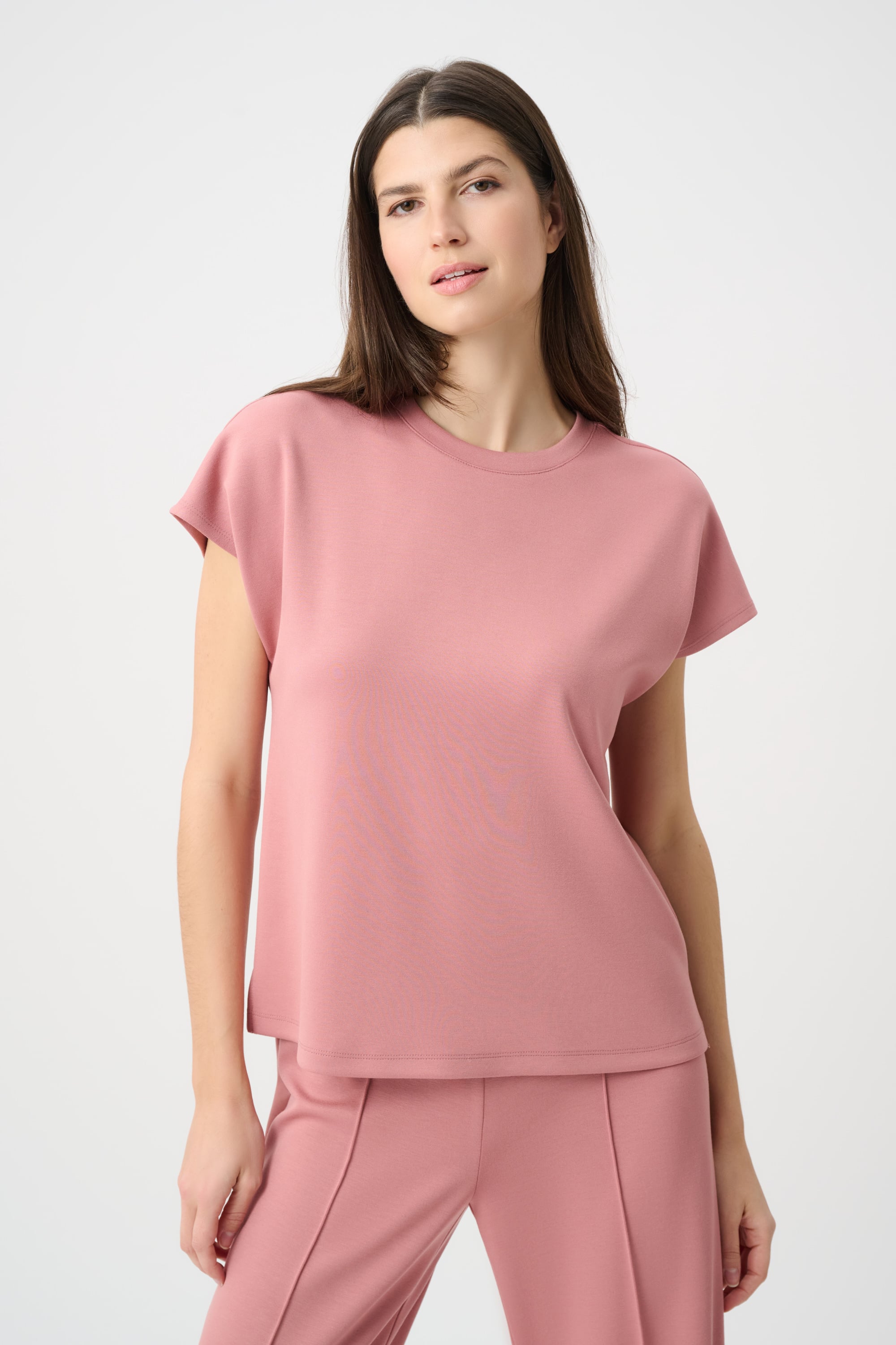 Scuba Jersey Crewneck Boxy Top