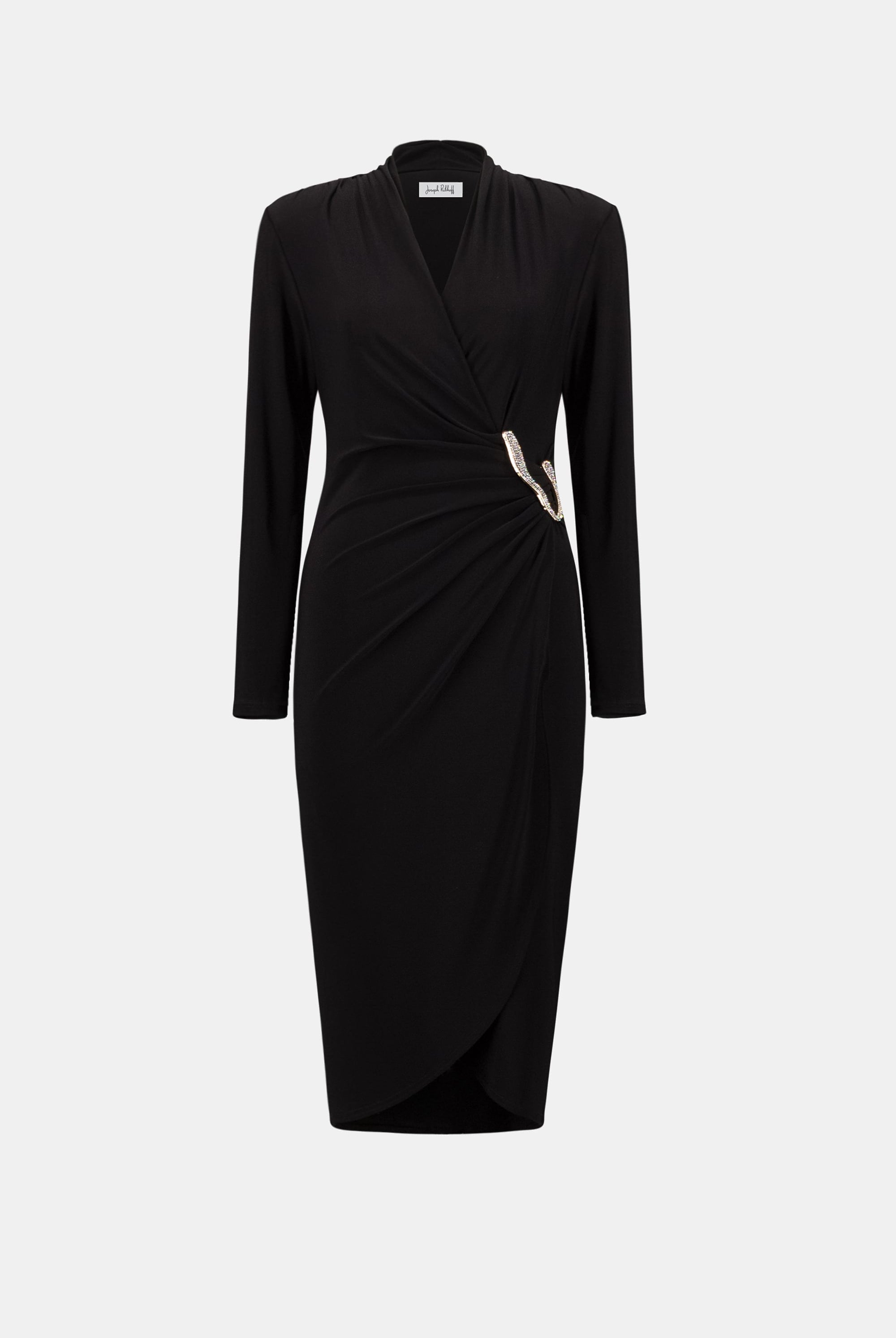 Signature | Silky Knit Sheath Wrap Dress