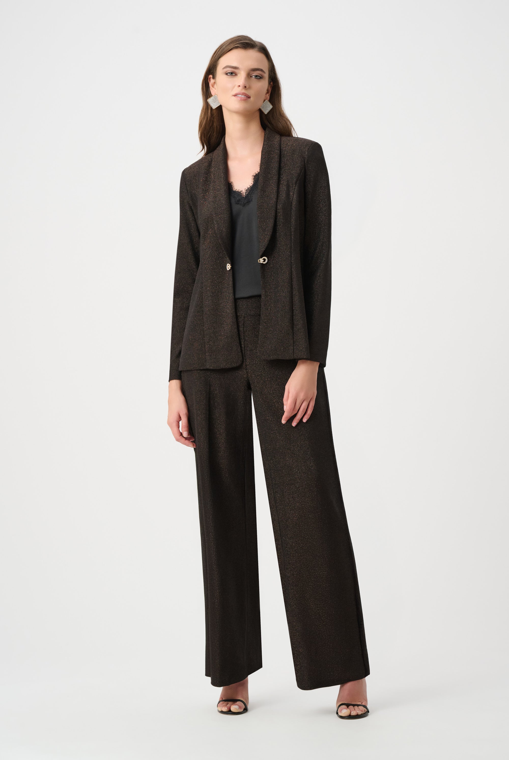 Signature | Sparkle Knit Wide Leg Pull-On Pants