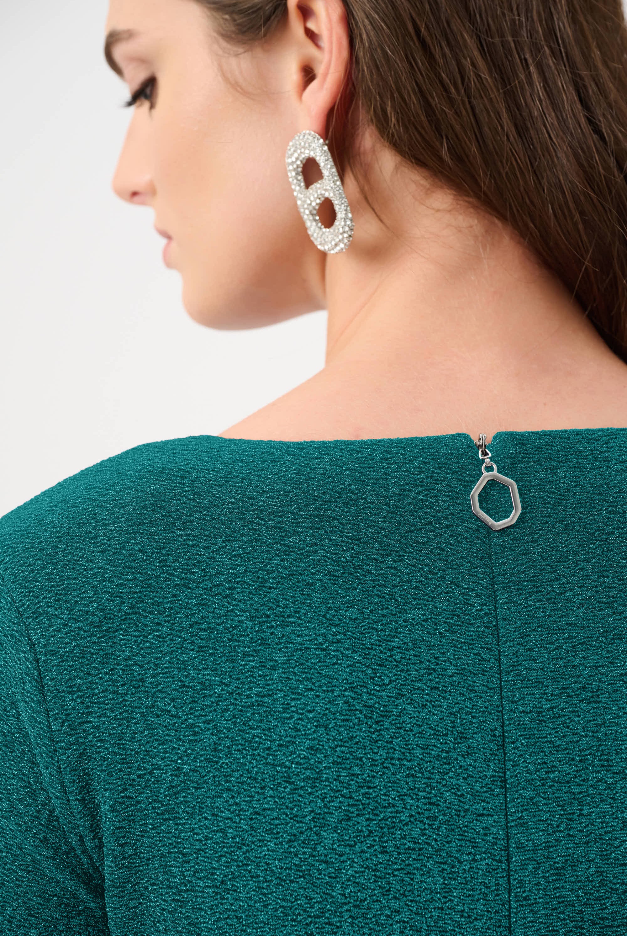 Signature | Sparkle Knit Wrap Gown