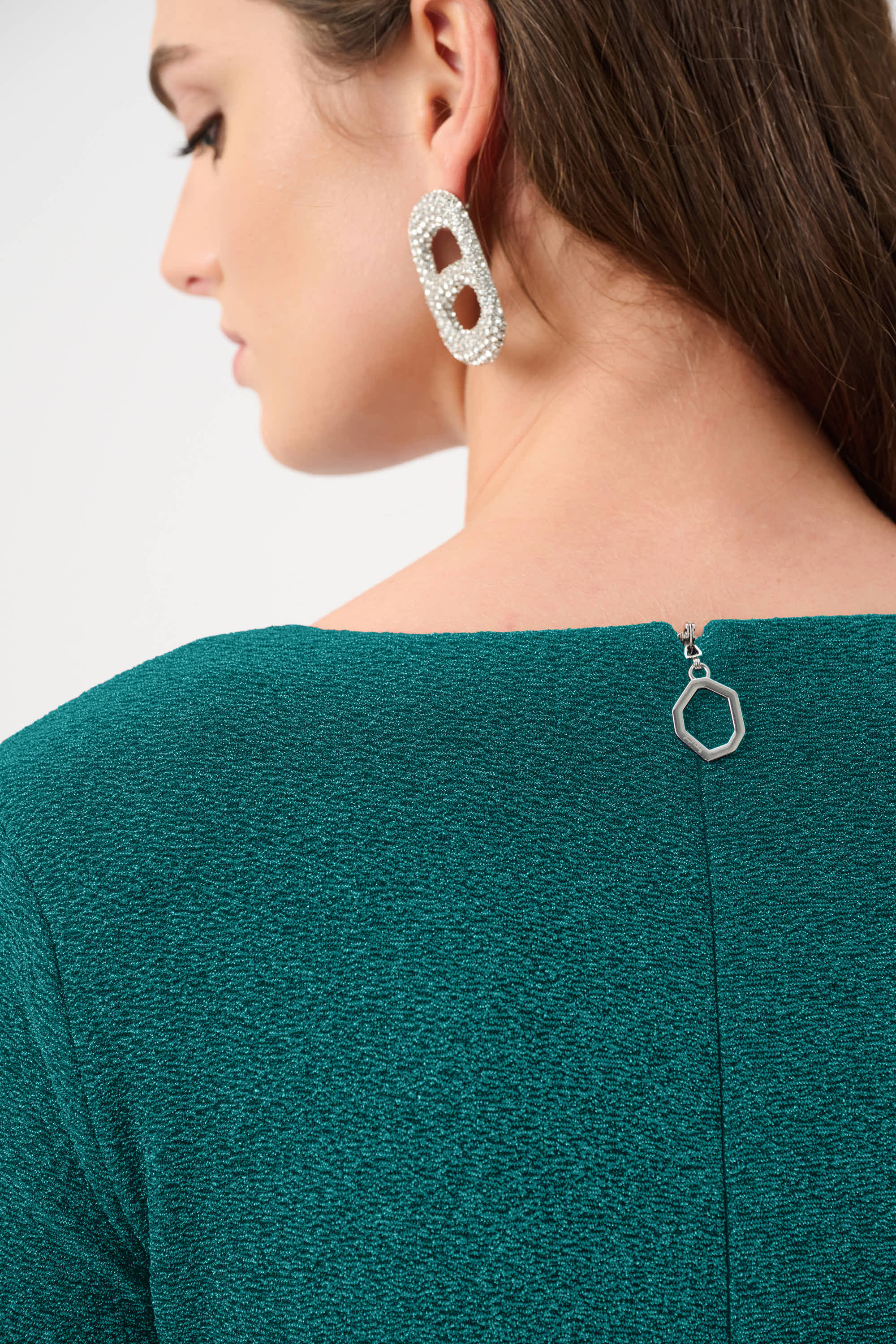 Signature | Sparkle Knit Wrap Gown
