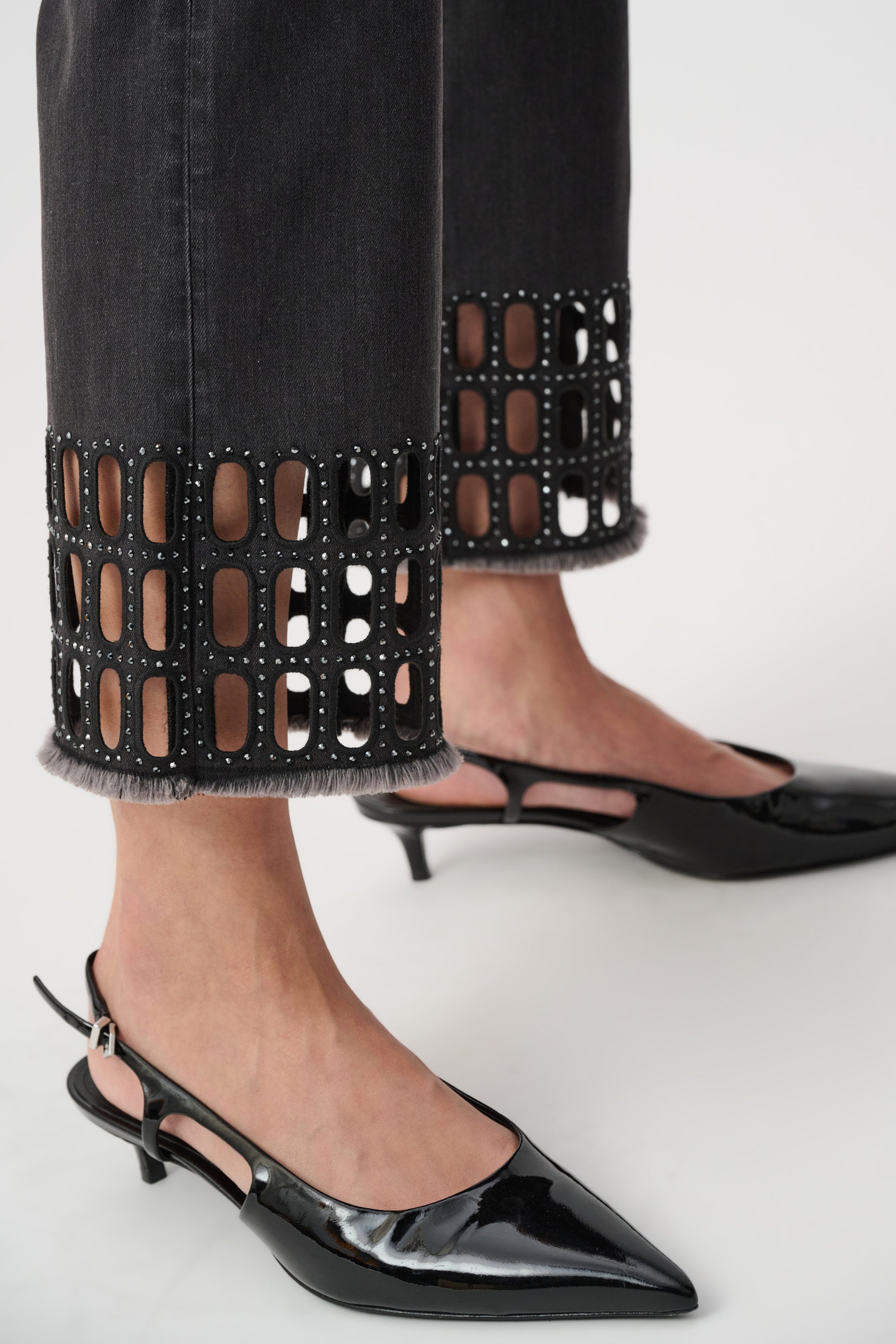 Repreve® Denim Straight Classic Jeans With Rhinestone Detail