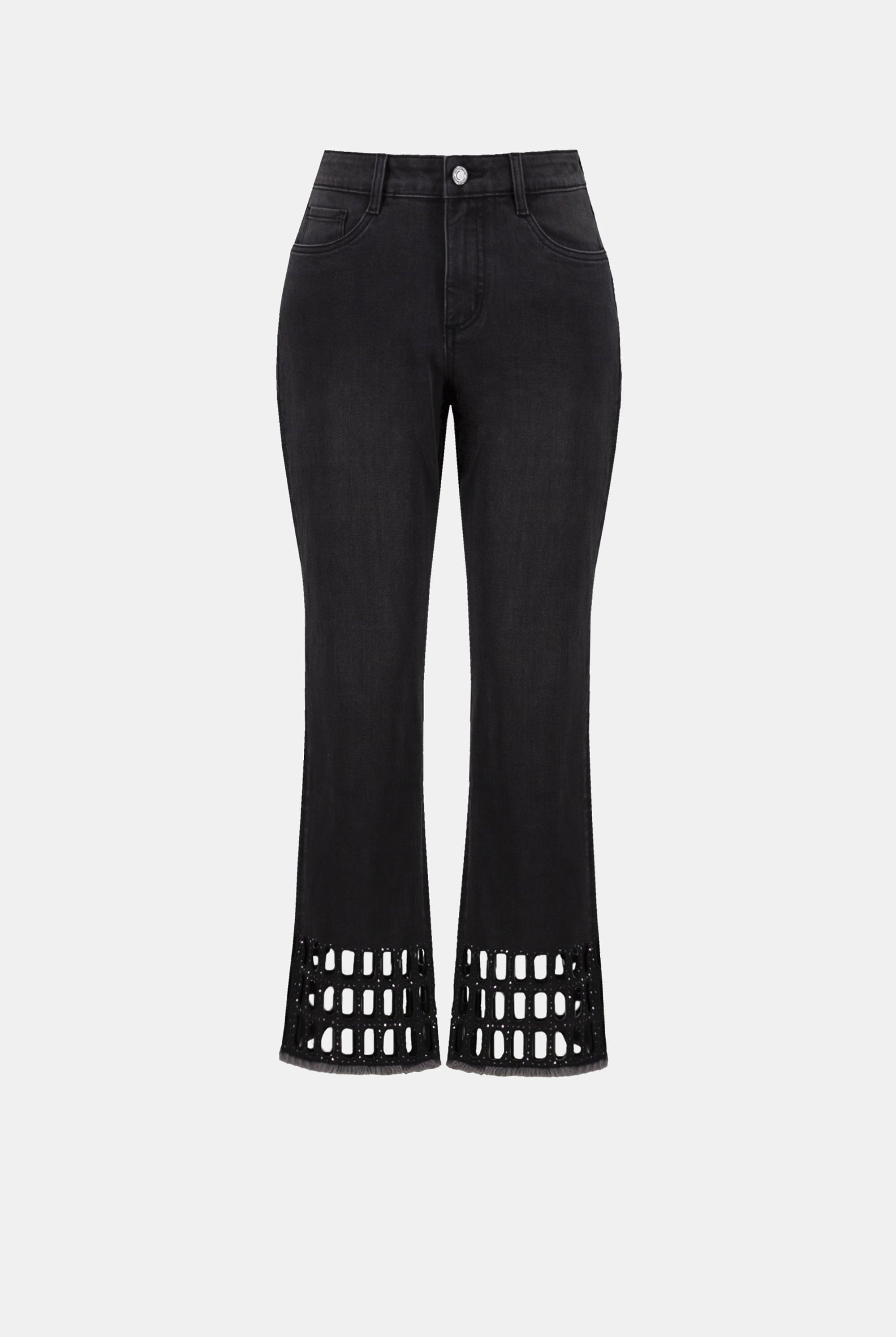 Repreve® Denim Straight Classic Jeans With Rhinestone Detail