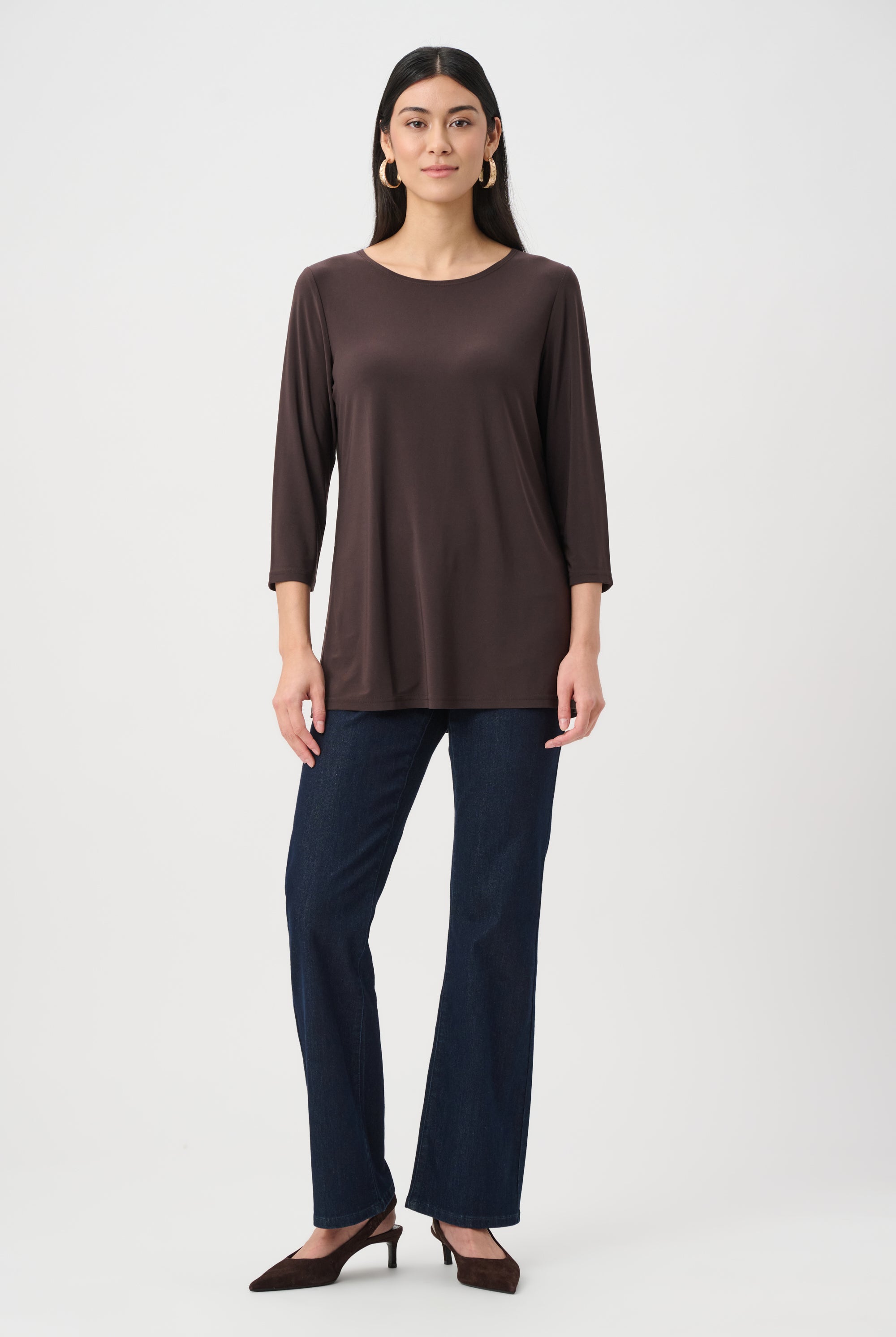 Silky Knit Straight Tunic