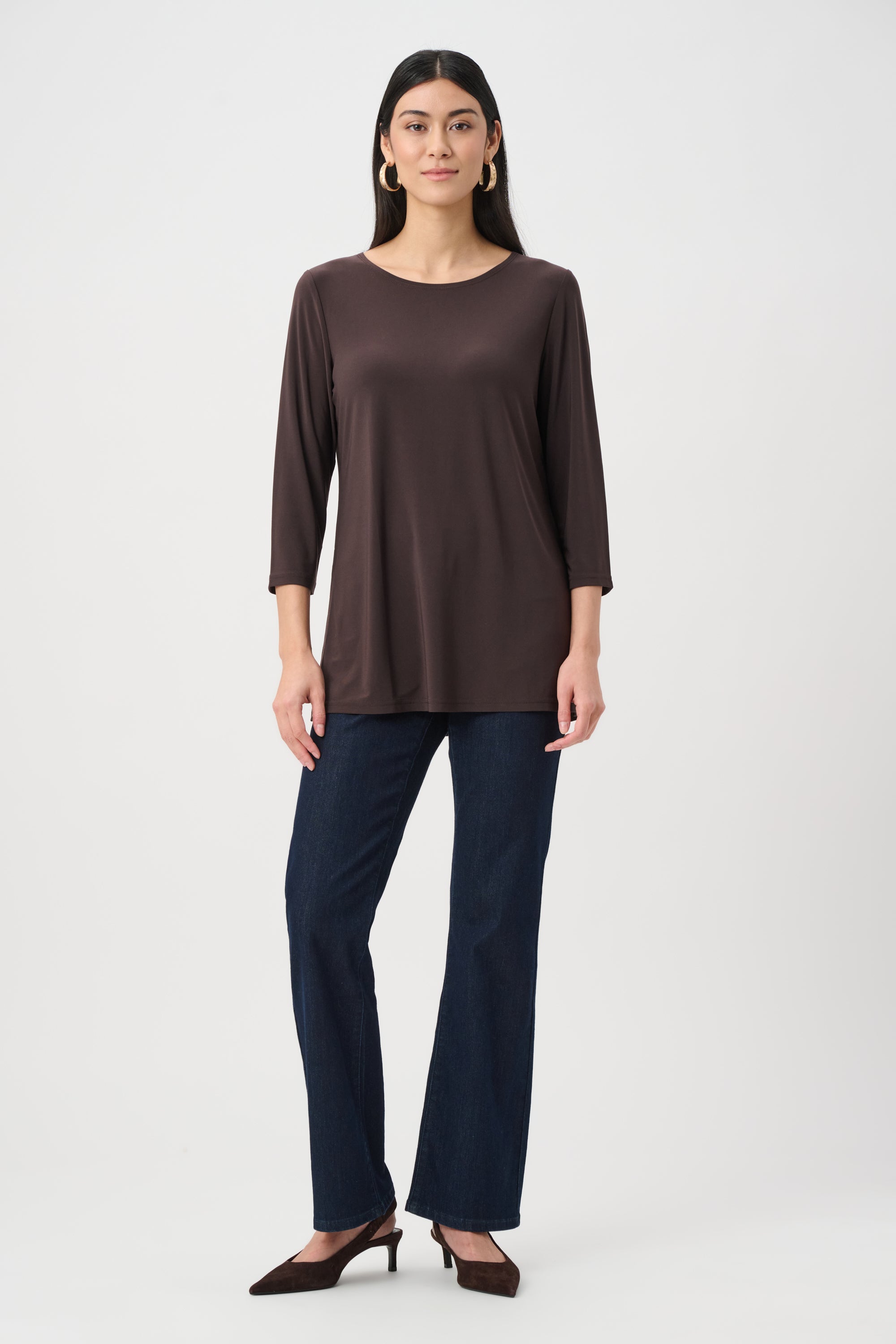 Silky Knit Straight Tunic