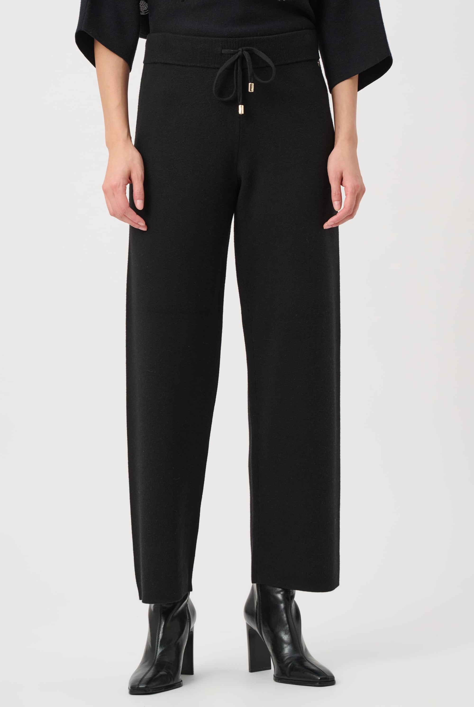 Brushed Viscose And Nylon Knit Pull-On Pants