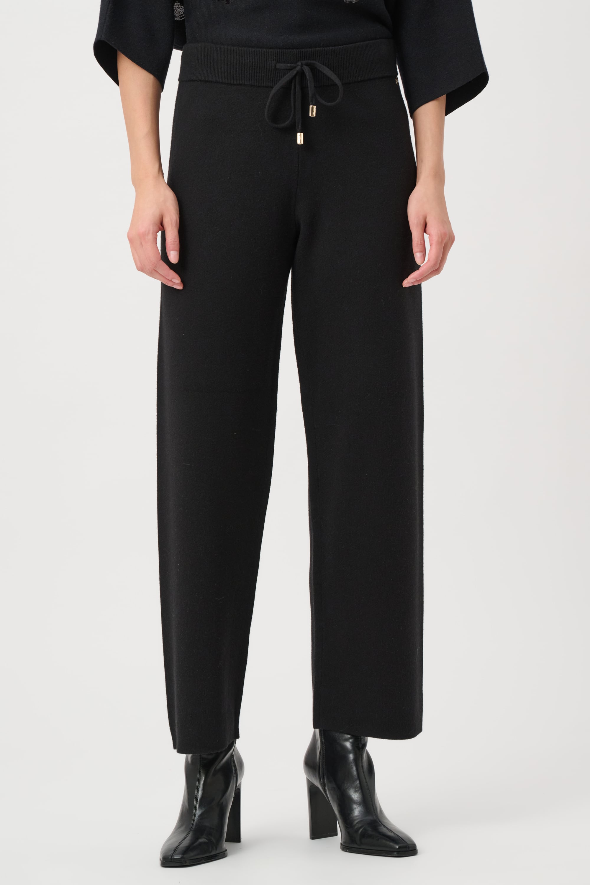 Brushed Viscose And Nylon Knit Pull-On Pants