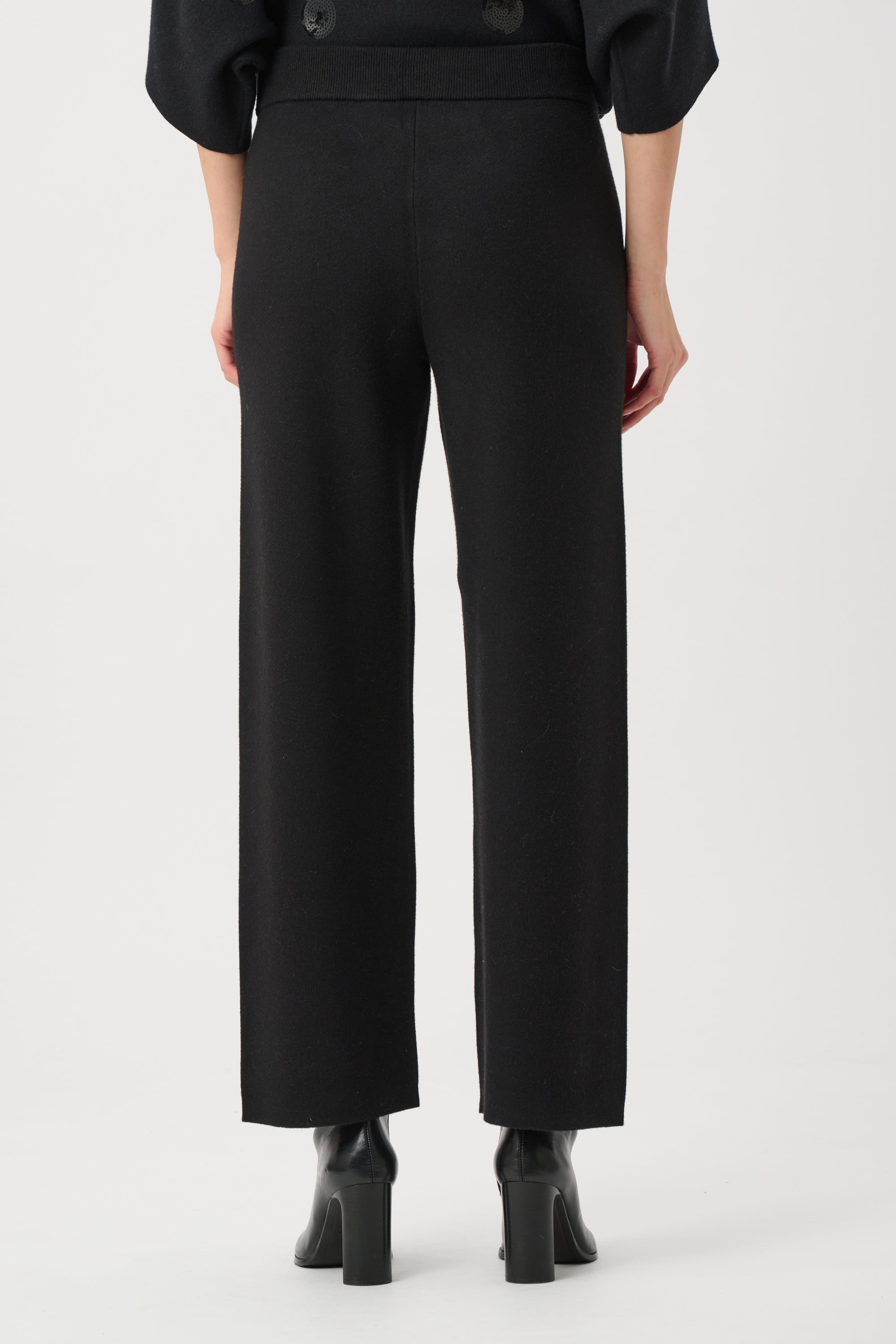 Brushed Viscose And Nylon Knit Pull-On Pants