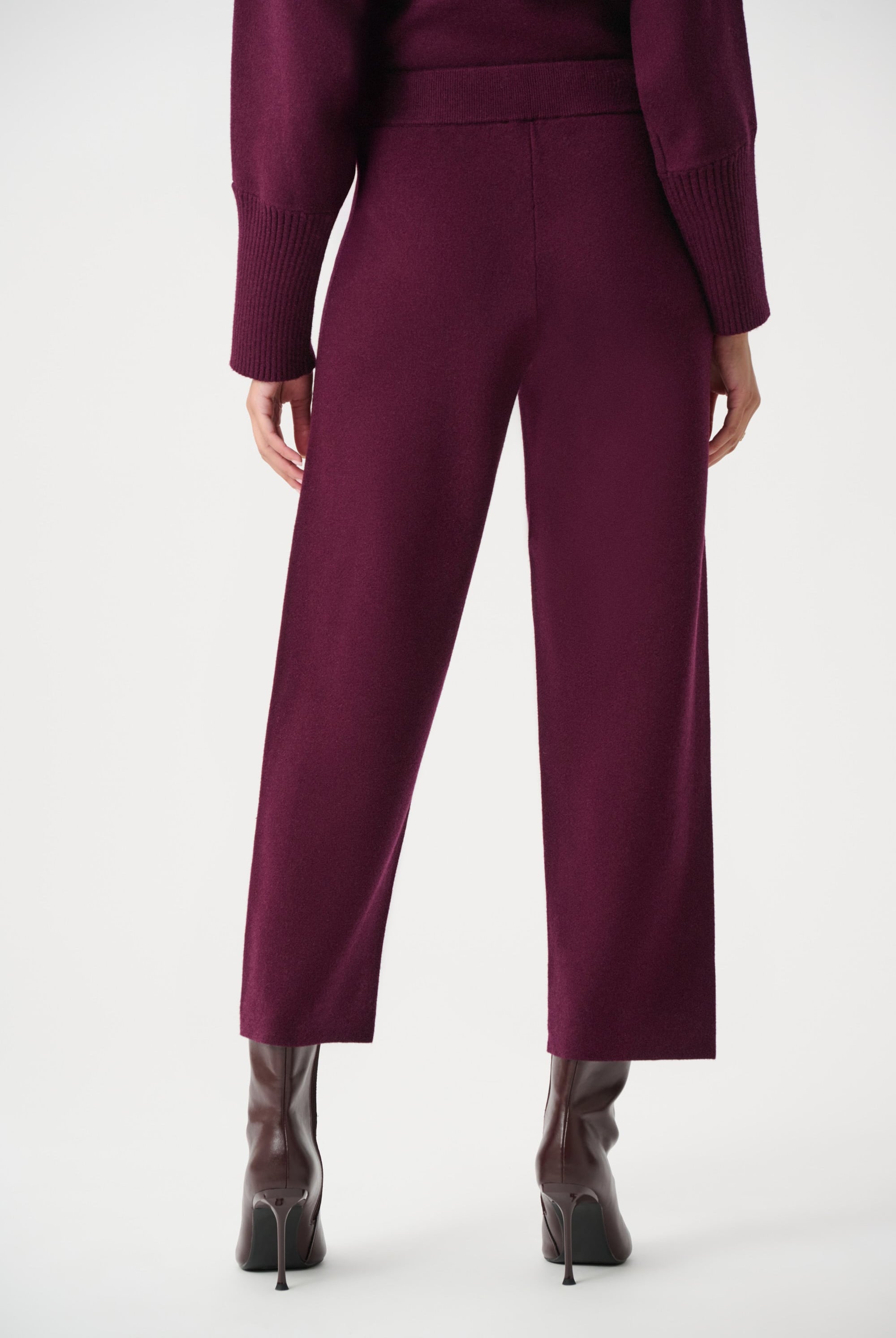 Brushed Viscose And Nylon Knit Pull-On Pants