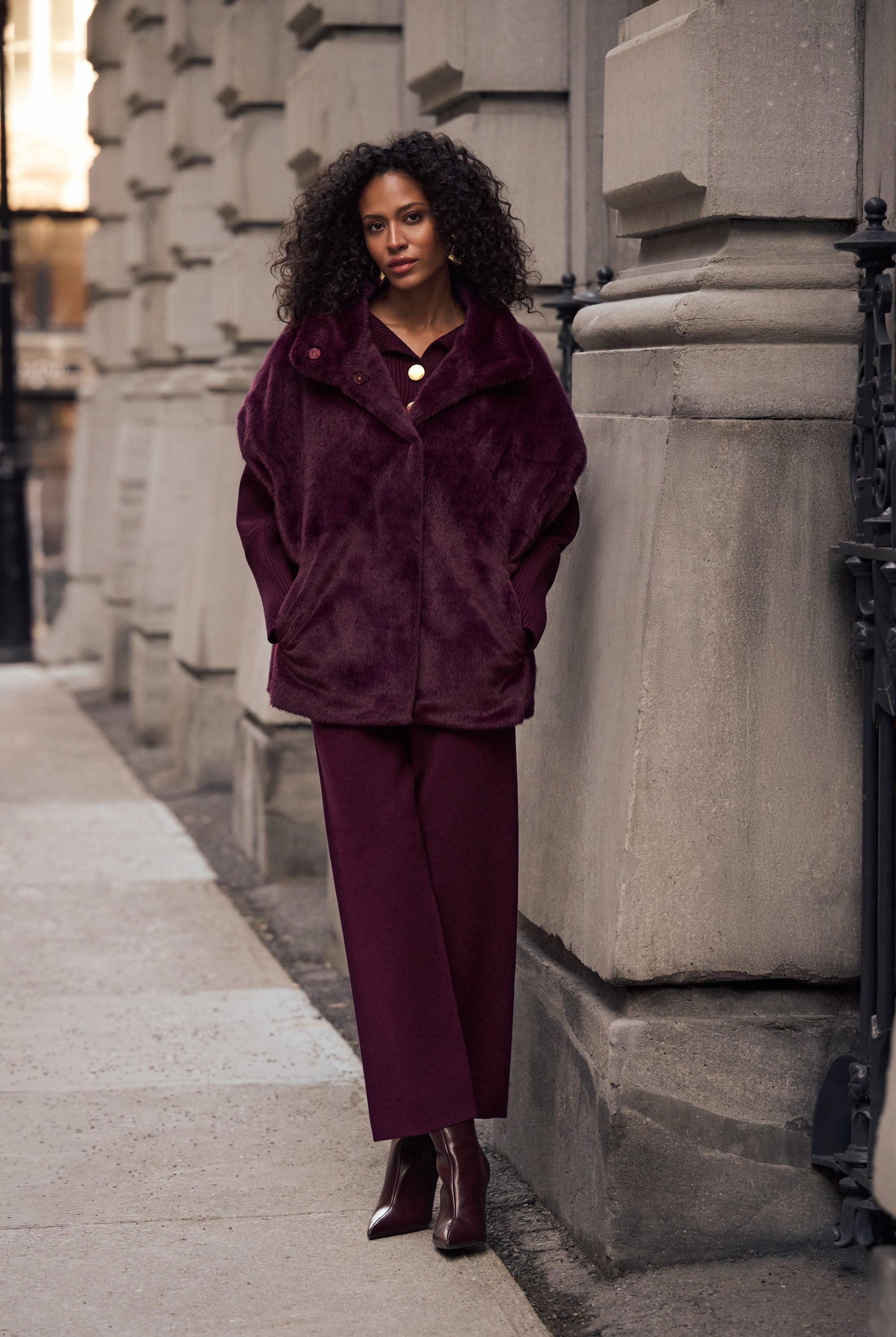 Brushed Viscose And Nylon Knit Pull-On Pants