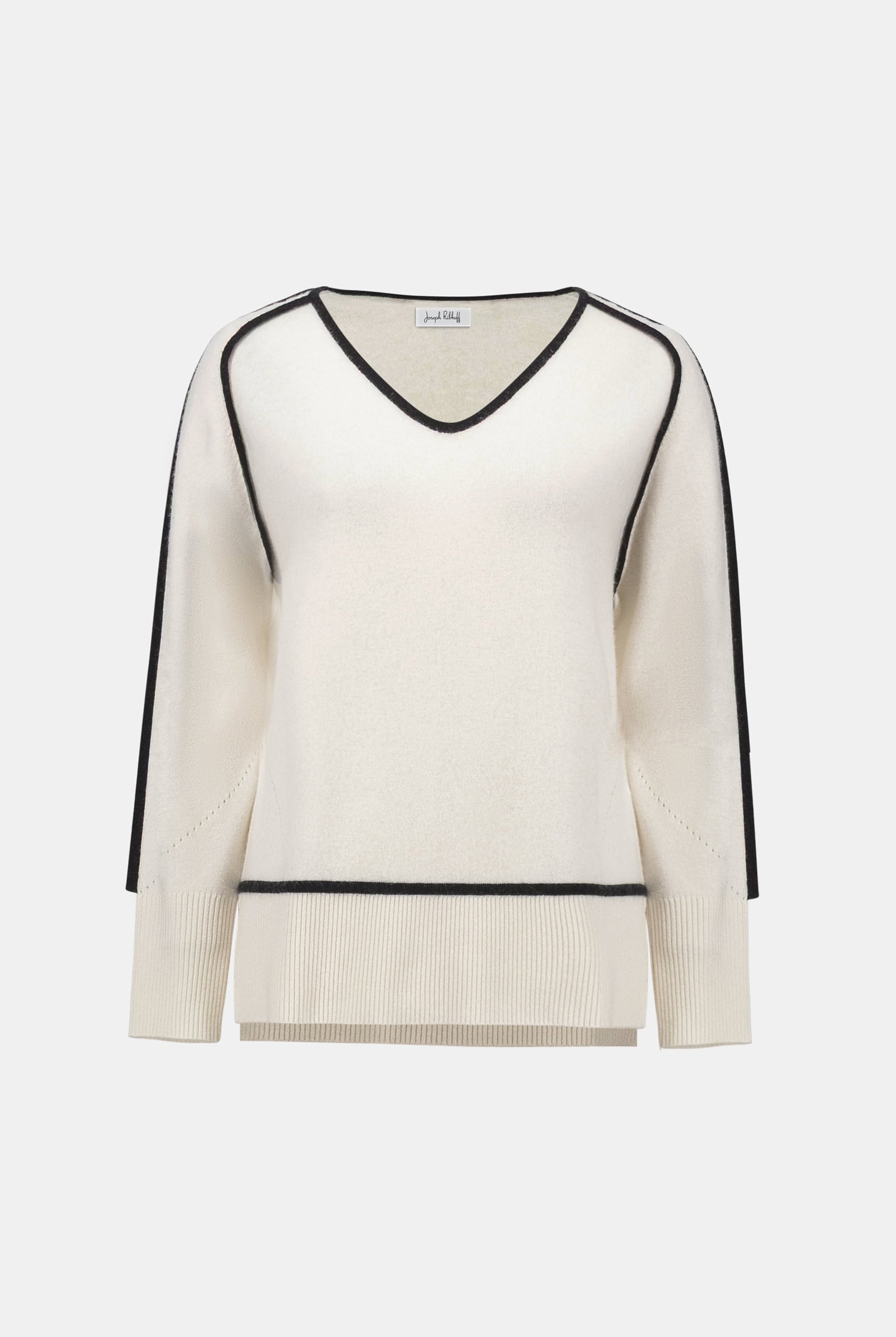 Cashmere And Wool Contrast trim Sweater