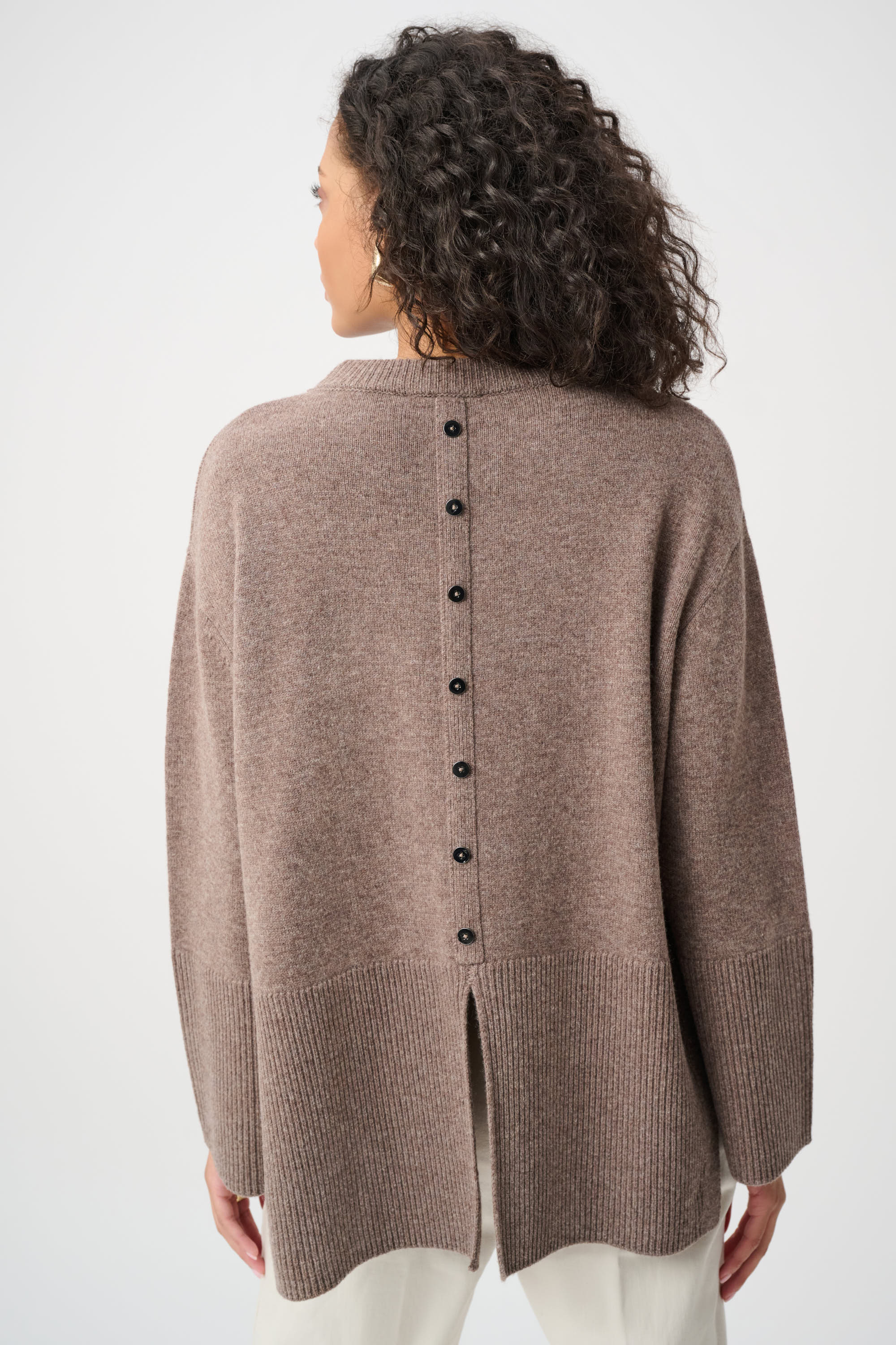Wool Boxy Crewneck Sweater