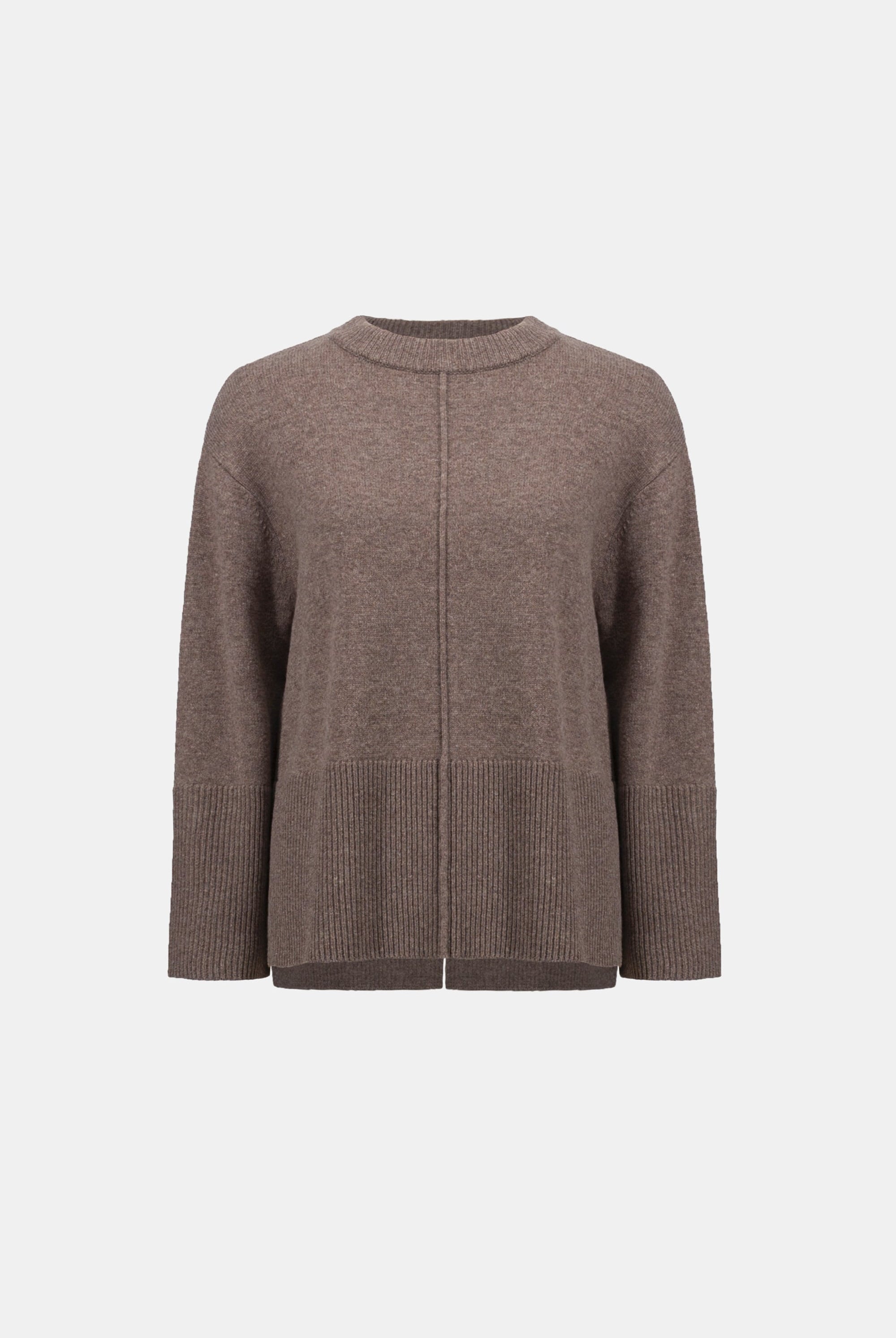 Wool Boxy Crewneck Sweater