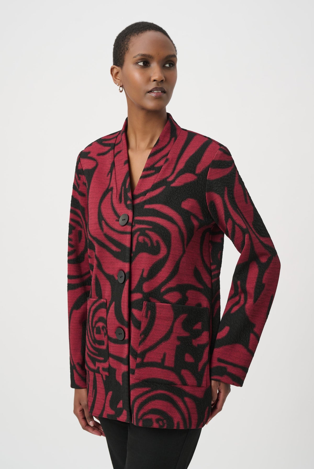 Joseph Ribkoff Floral Longline Coat-264004