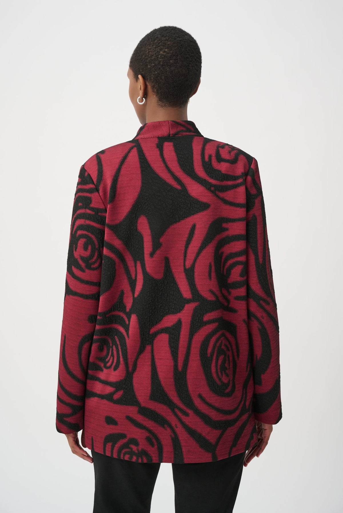 Joseph Ribkoff Floral Longline Coat-264004, view 4