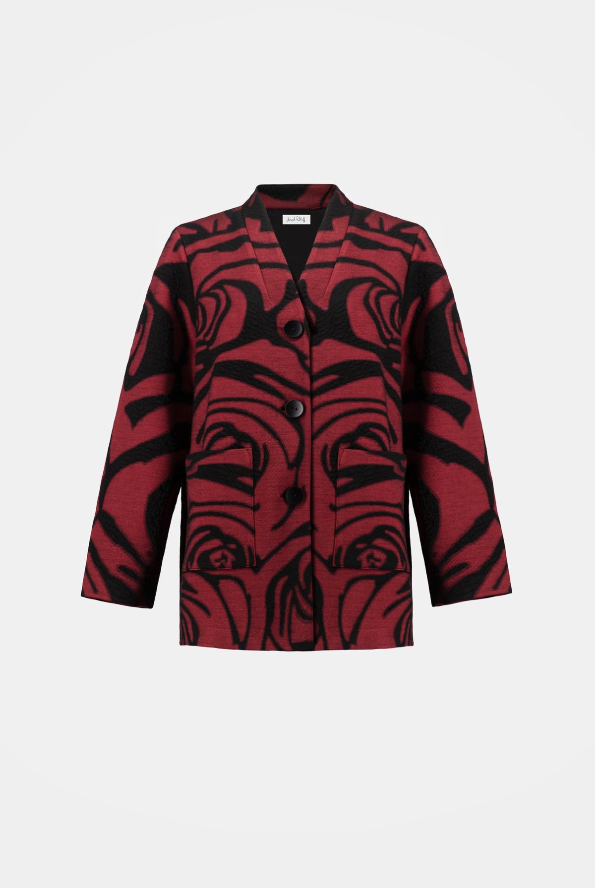 Joseph Ribkoff Floral Longline Coat-264004, view 6