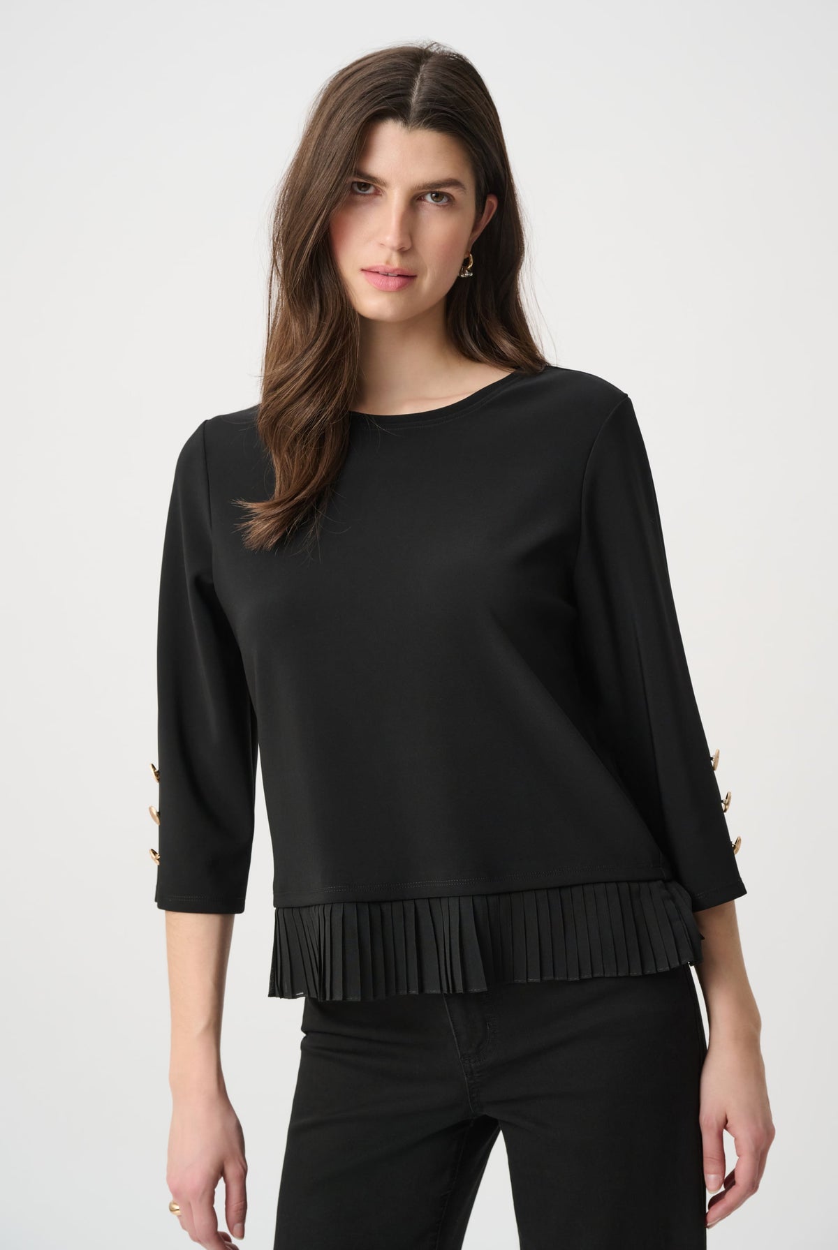 Joseph Ribkoff Pleated Trim Top-264015