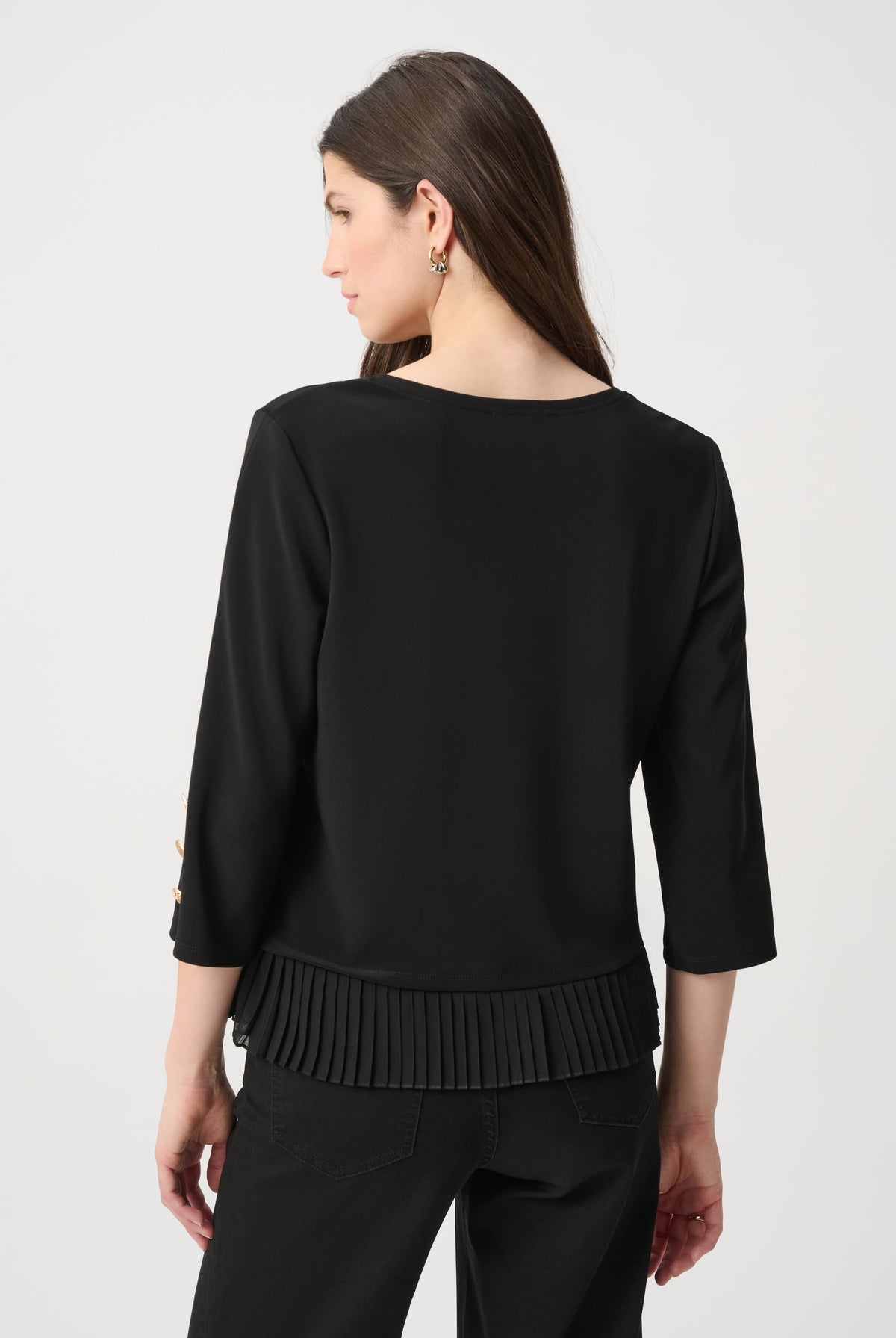 Joseph Ribkoff Pleated Trim Top-264015, view 4