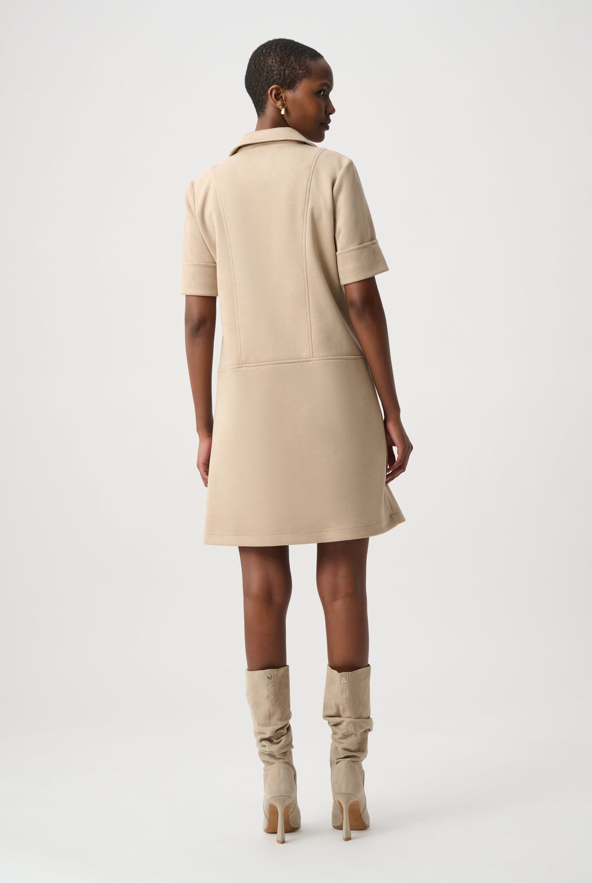 Joseph Ribkoff Faux Suede Trapeze Dress-264063, view 4