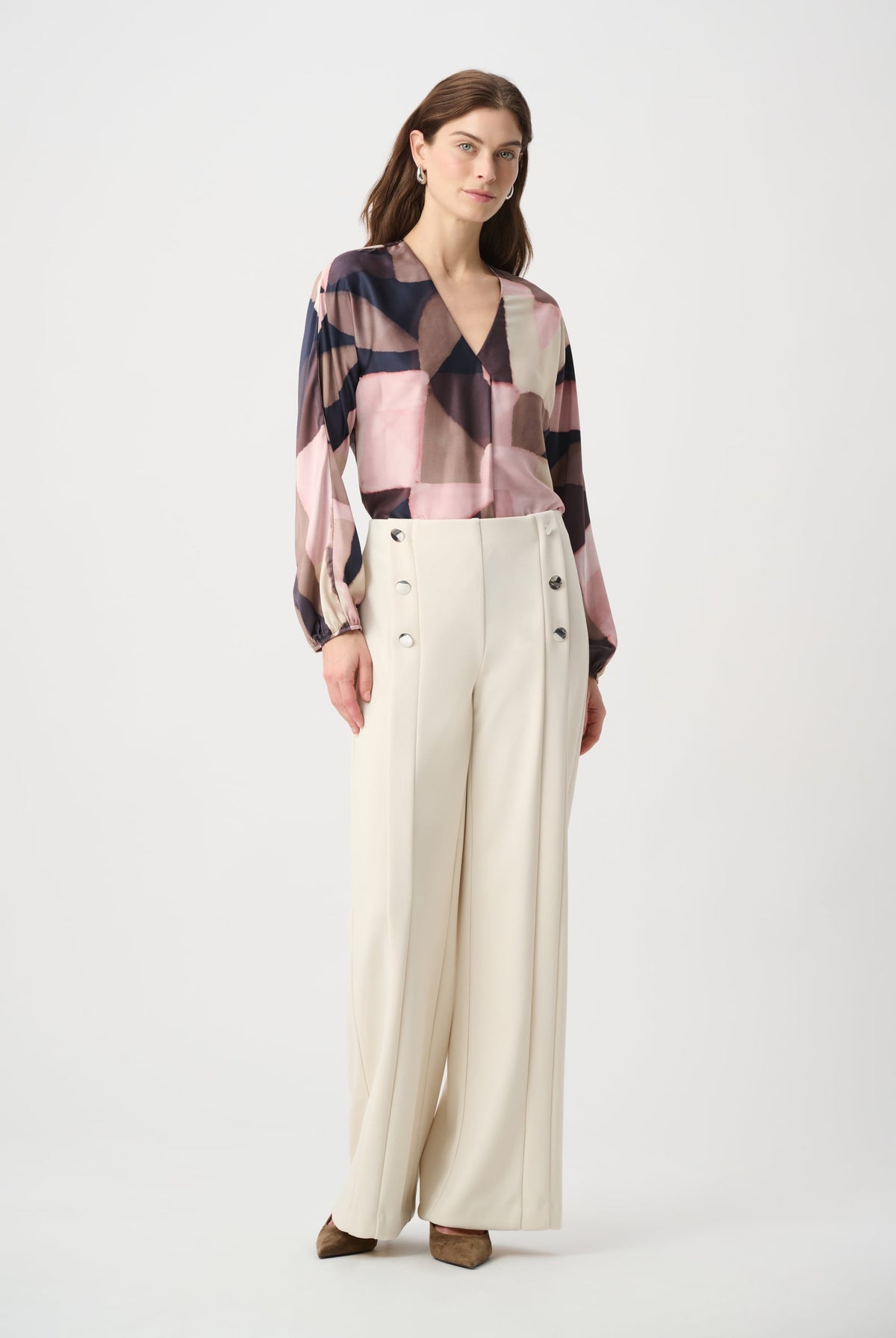 Joseph Ribkoff Sailor Wide-Leg Pants-264087, view 7