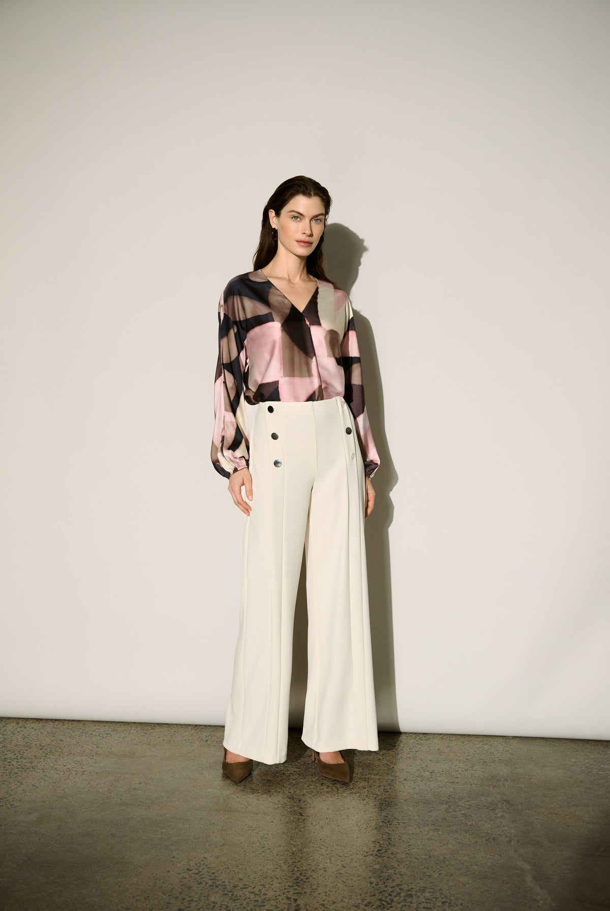 Joseph Ribkoff Sailor Wide-Leg Pants-264087, view 5