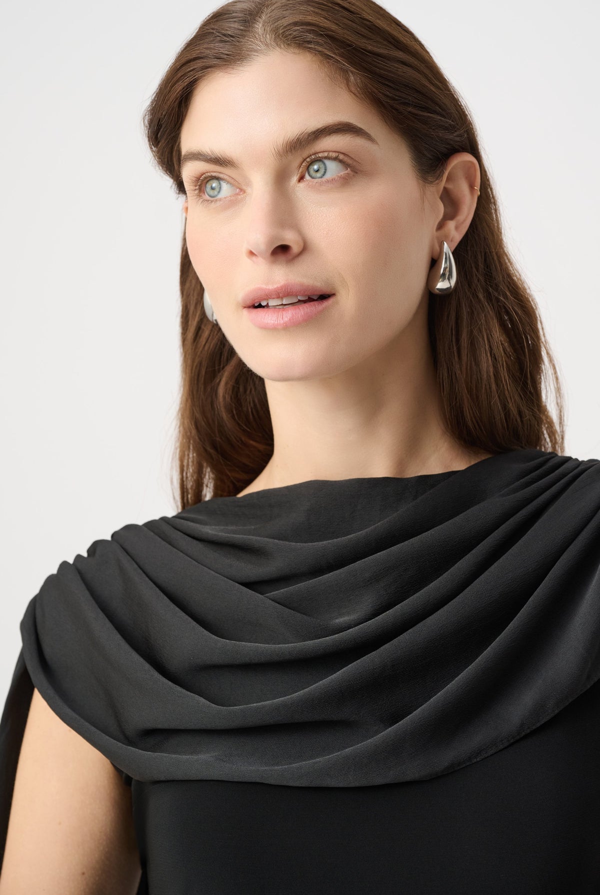 Joseph Ribkoff Scarf Collar Fitted Top-264113, view 4