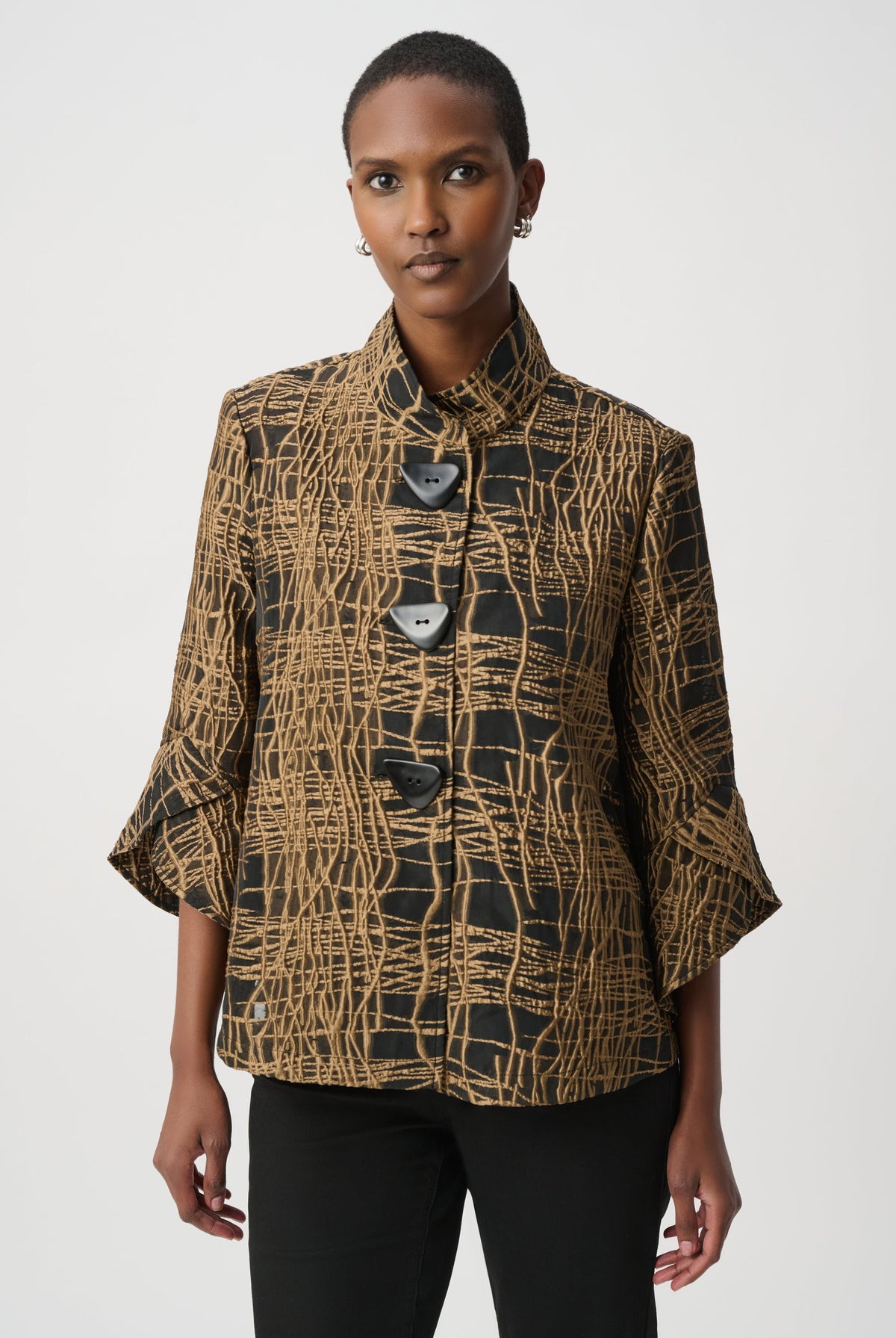 Joseph Ribkoff Abstract Print Trapeze Jacket-264127