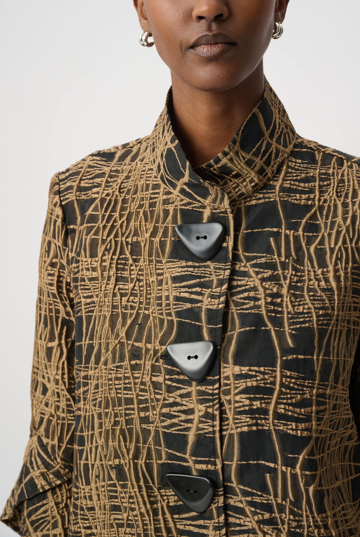 Joseph Ribkoff Abstract Print Trapeze Jacket-264127, view 2