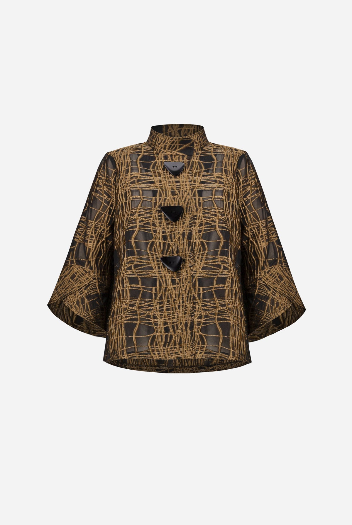 Joseph Ribkoff Abstract Print Trapeze Jacket-264127, view 6