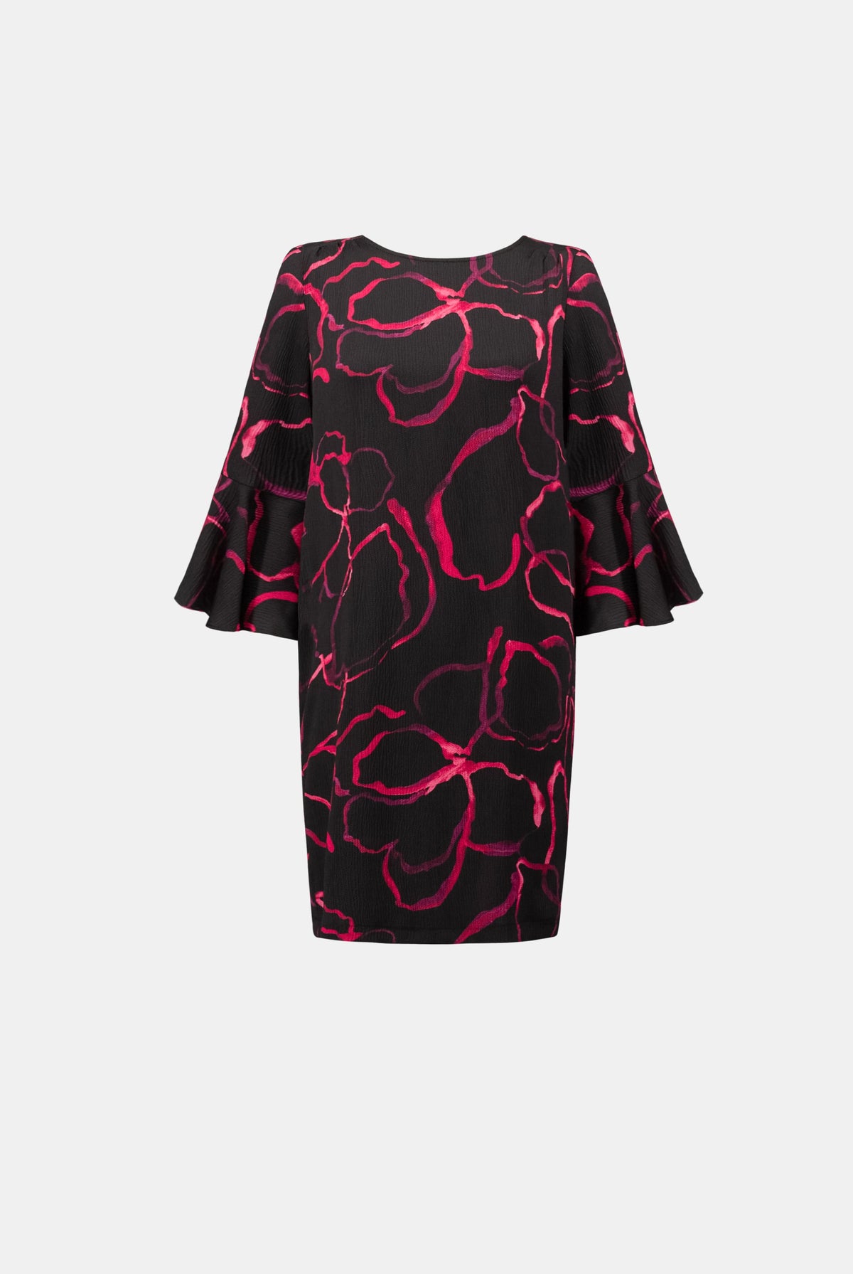 Joseph Ribkoff Textured Satin Floral Dress-264183, view 6